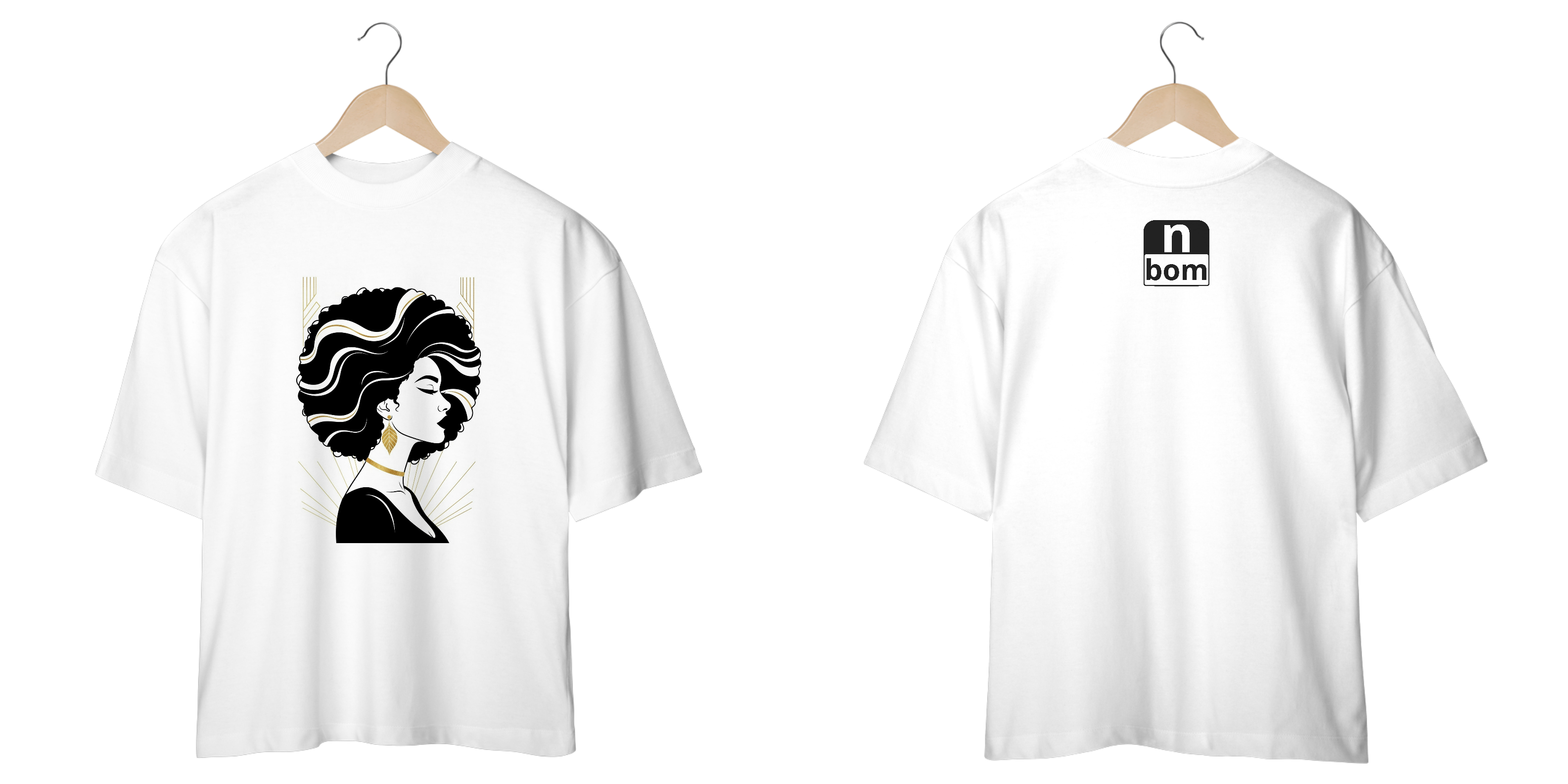 Camiseta Oversized Feminina Negro Bom – Liberdade, Estilo e Identidade