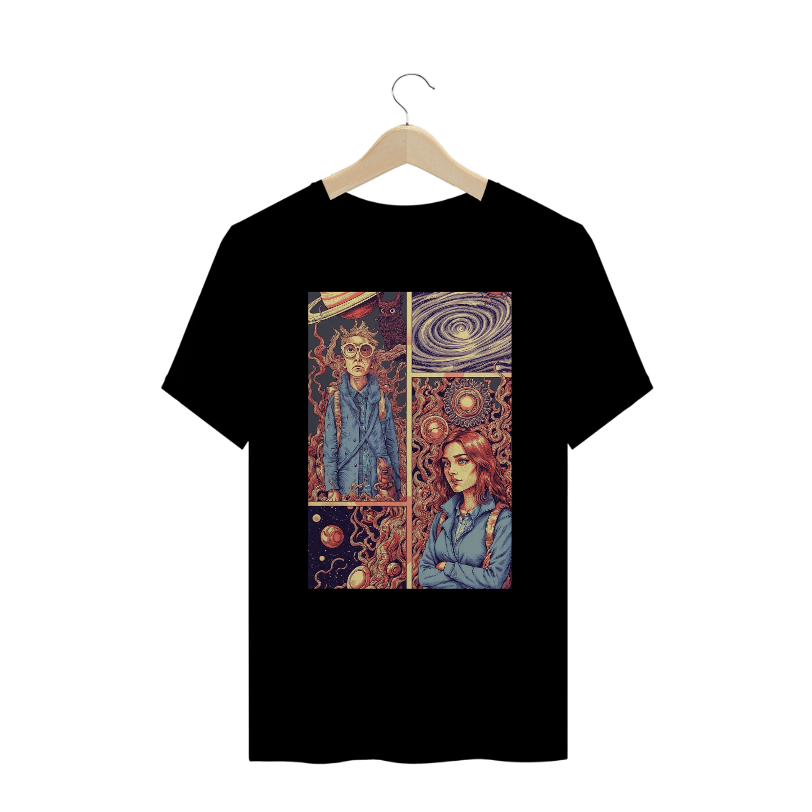 Camiseta Nerd Galáxia em Quadrinhos
