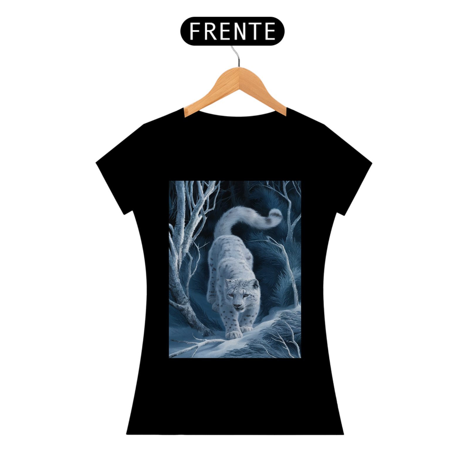 Blusa baby look gato branco