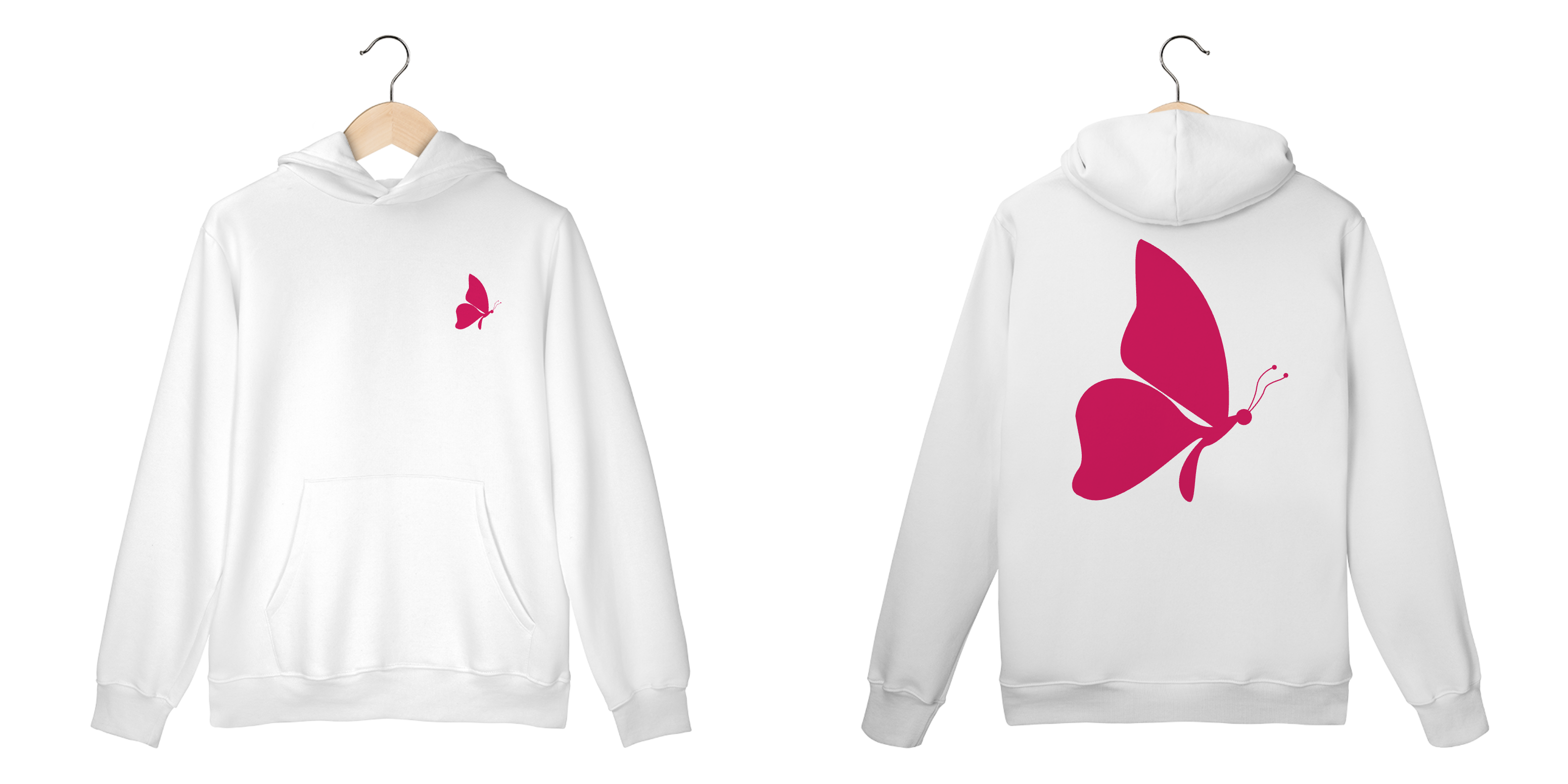 Moletom prime estilo borboleta