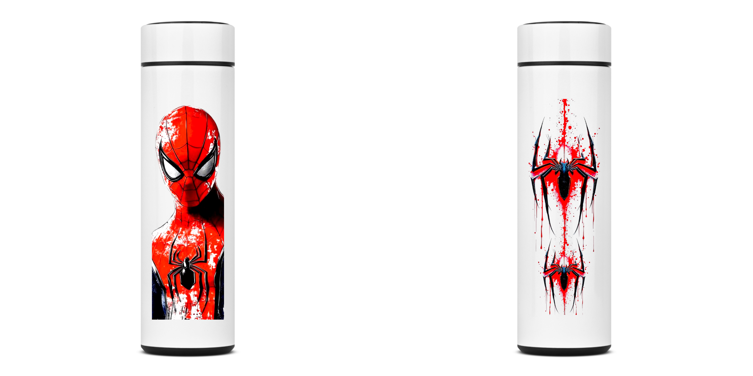 Garrafa térmica estilo homem aranha 