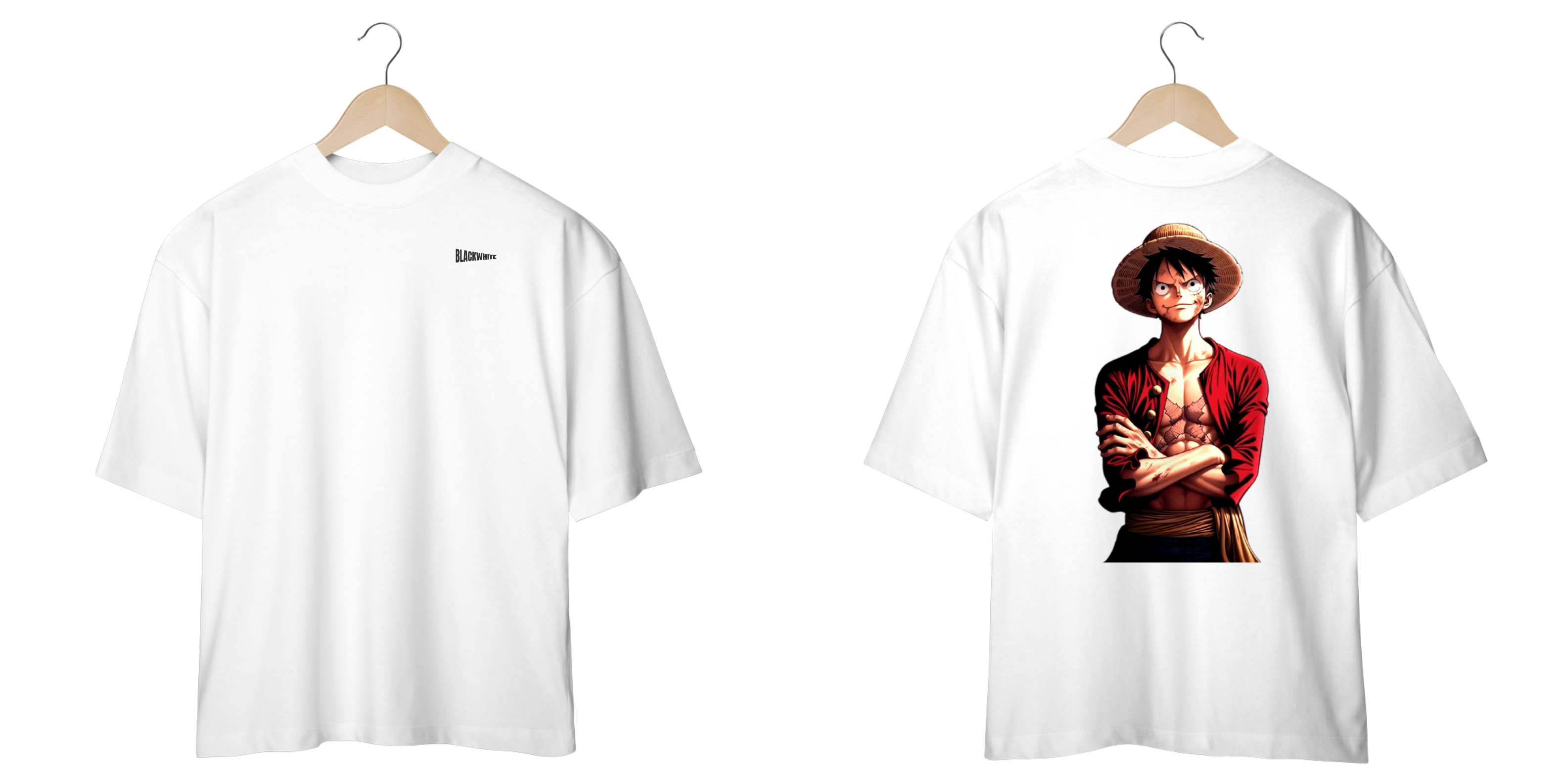 Camiseta Oversized estilo one piece 