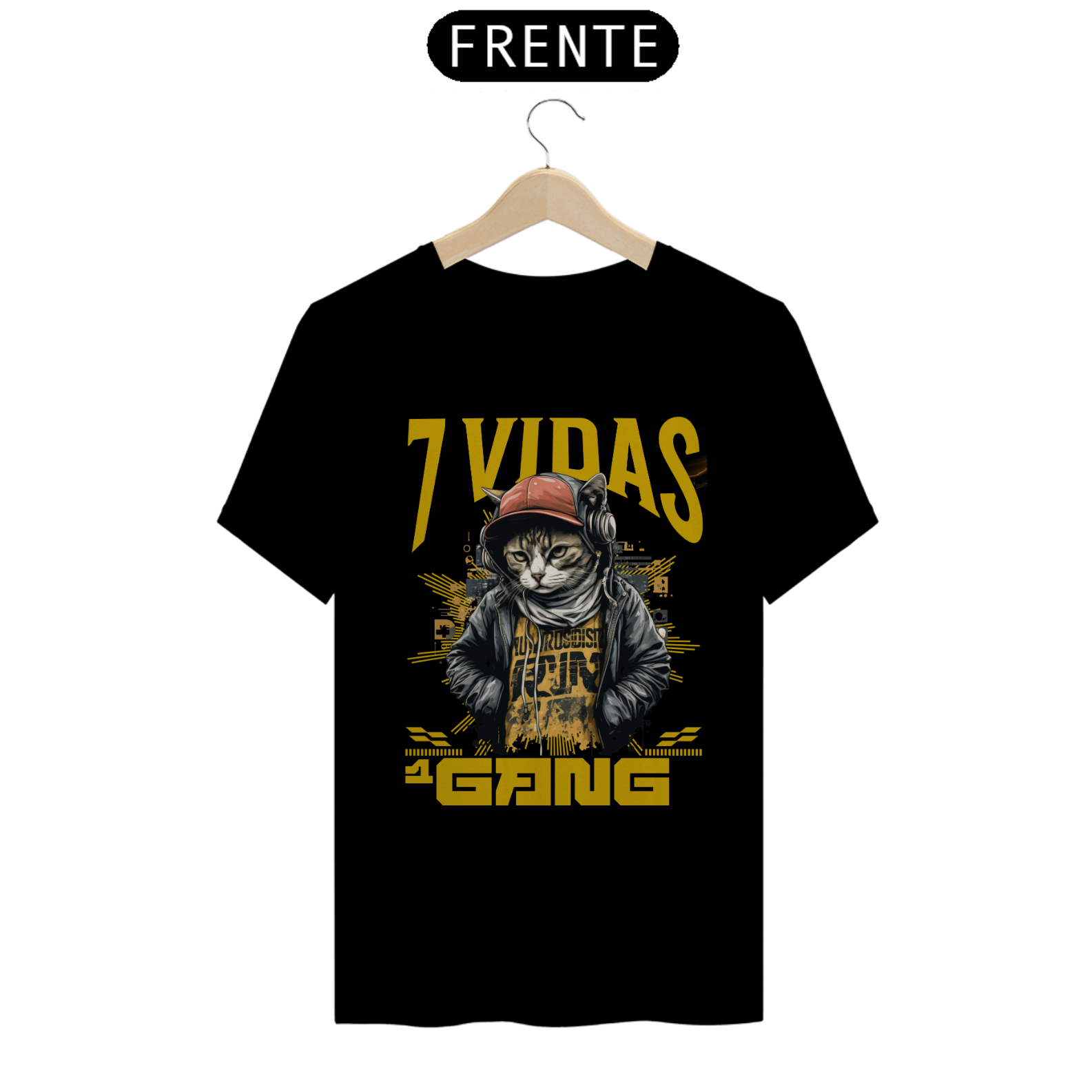 camiseta - 7 Vidas Gang