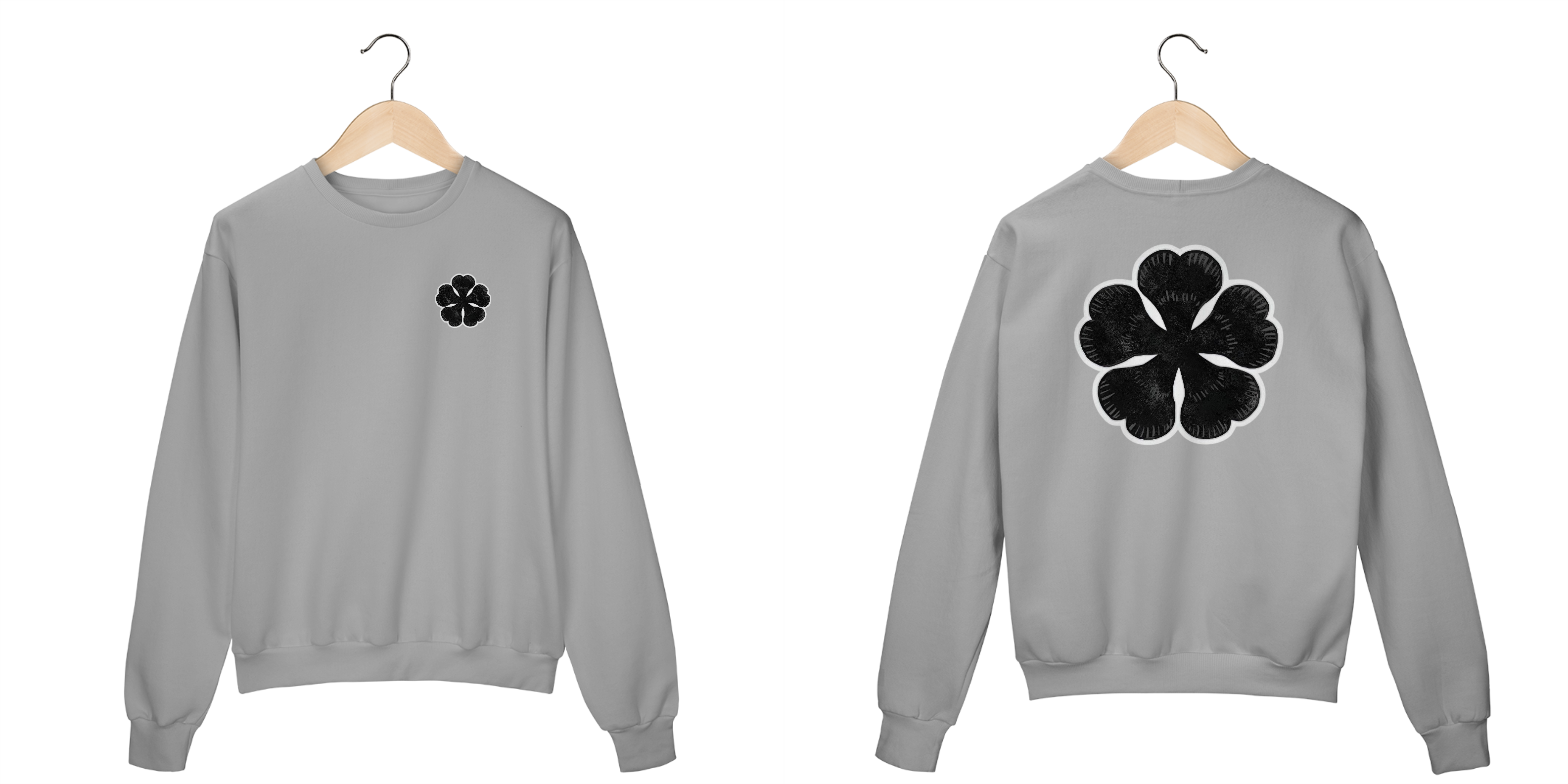 Nome do produto: Moletom sem capuz - Black Clover