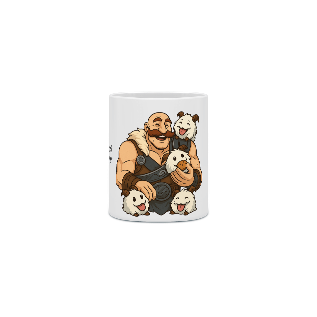 Caneca Braum - league of legends