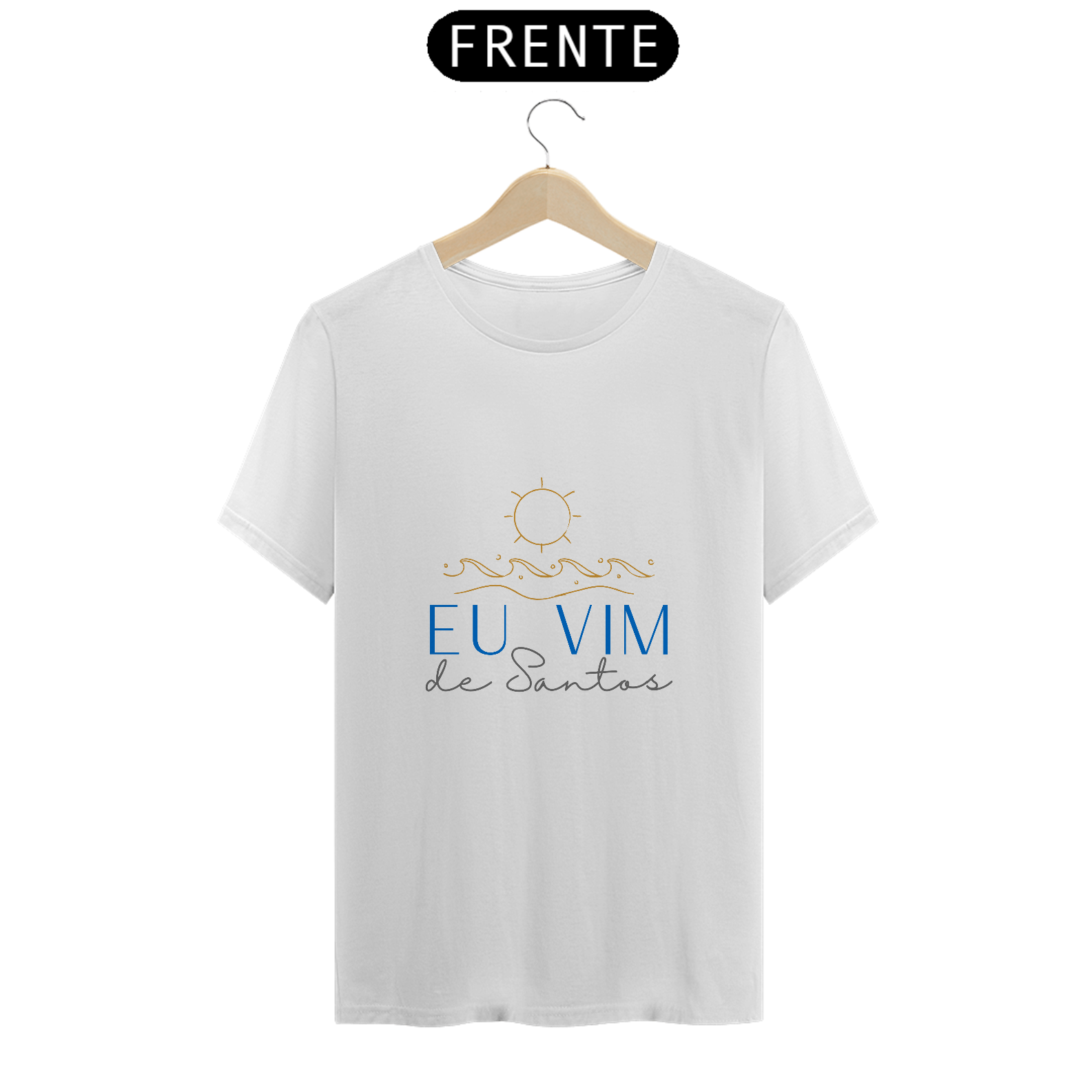 Camiseta Eu Vim de Santos Sol