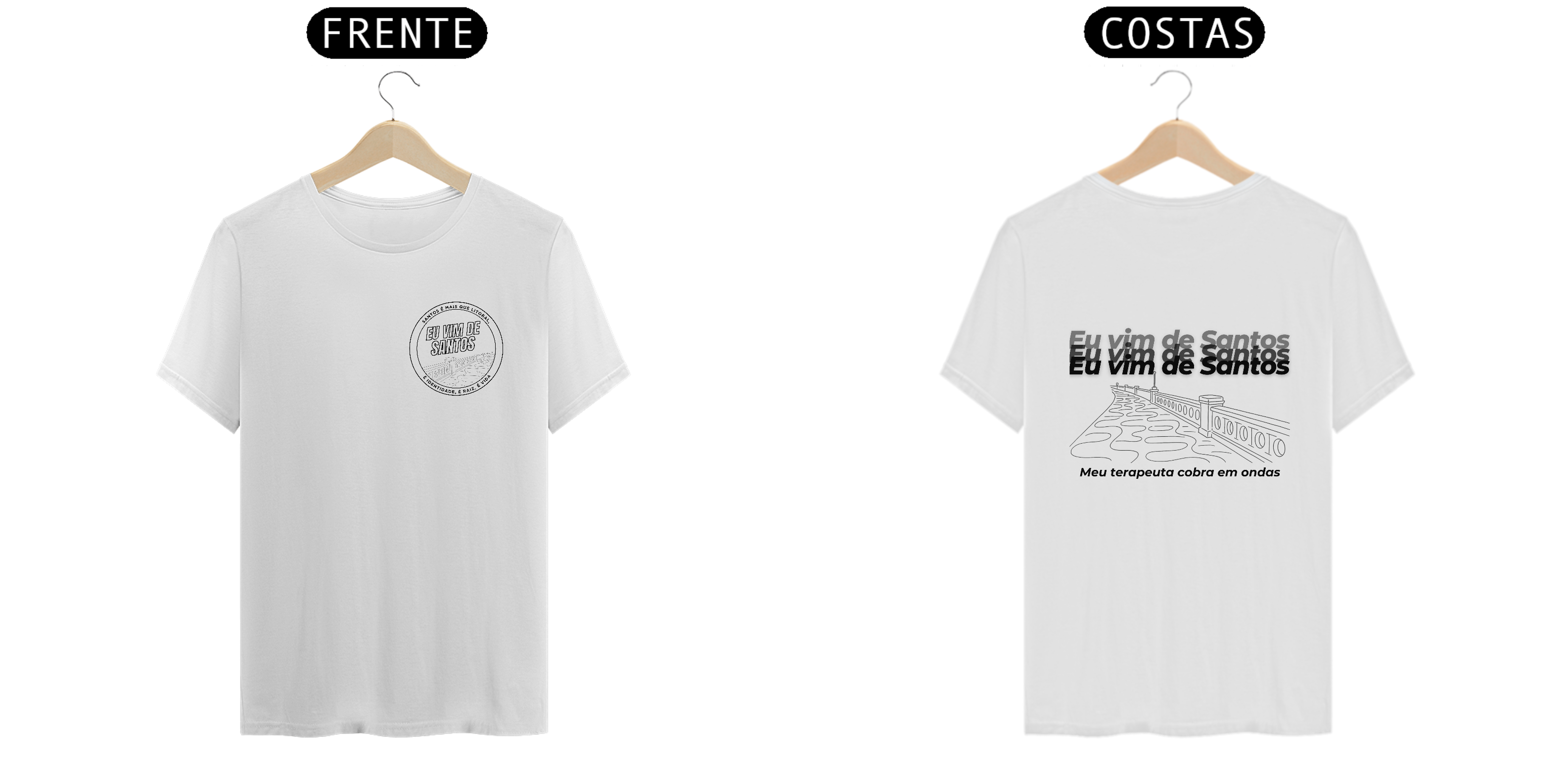 Eu vim de Santos, meu teraputa cobra em ondas - Branca e cru