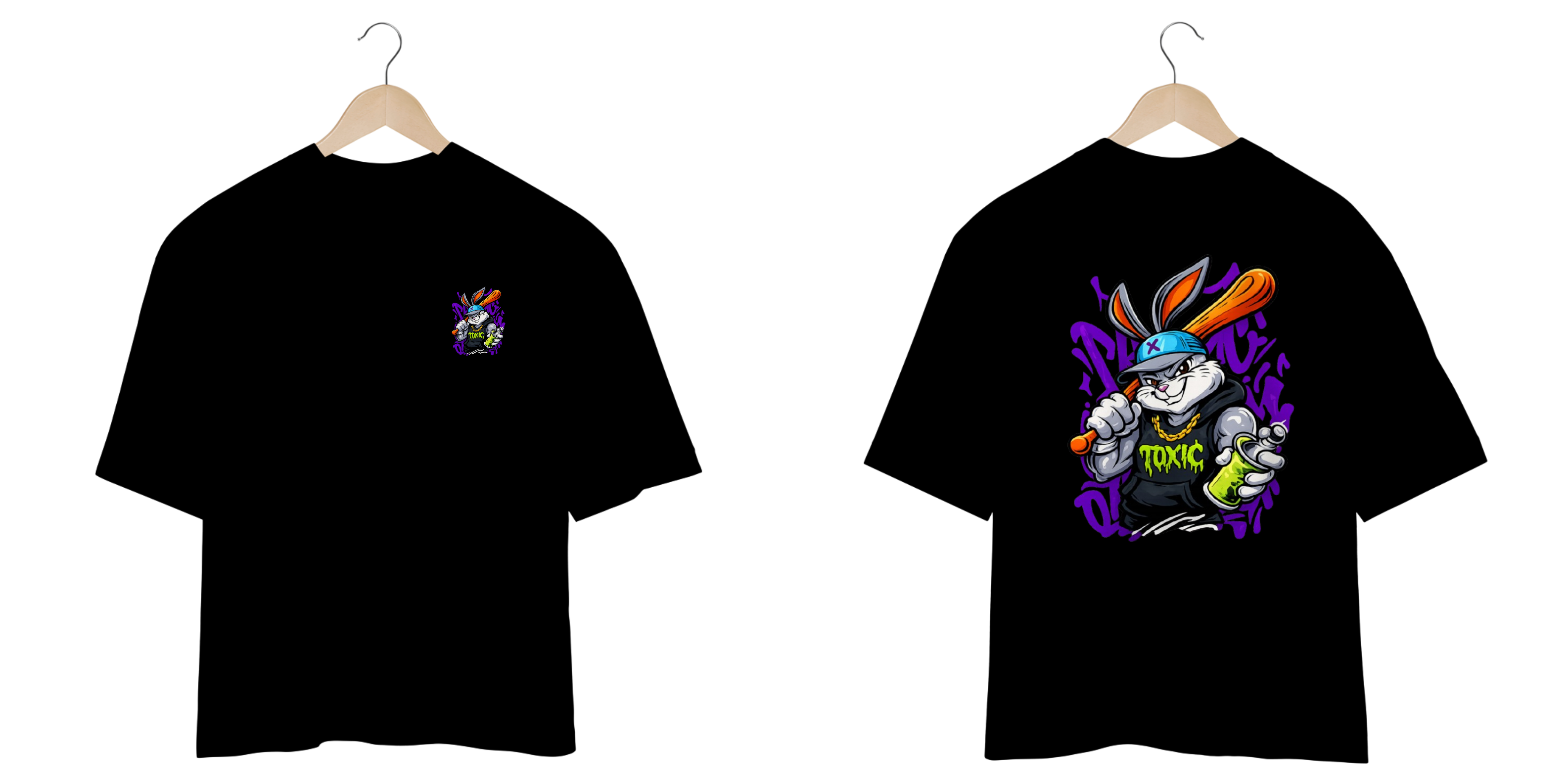 CAMISETA OVERSIZED COELHO MALUCO TOXIC