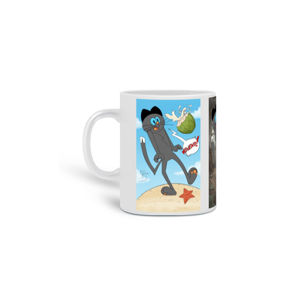 Caneca O Gato Zin - Sustos