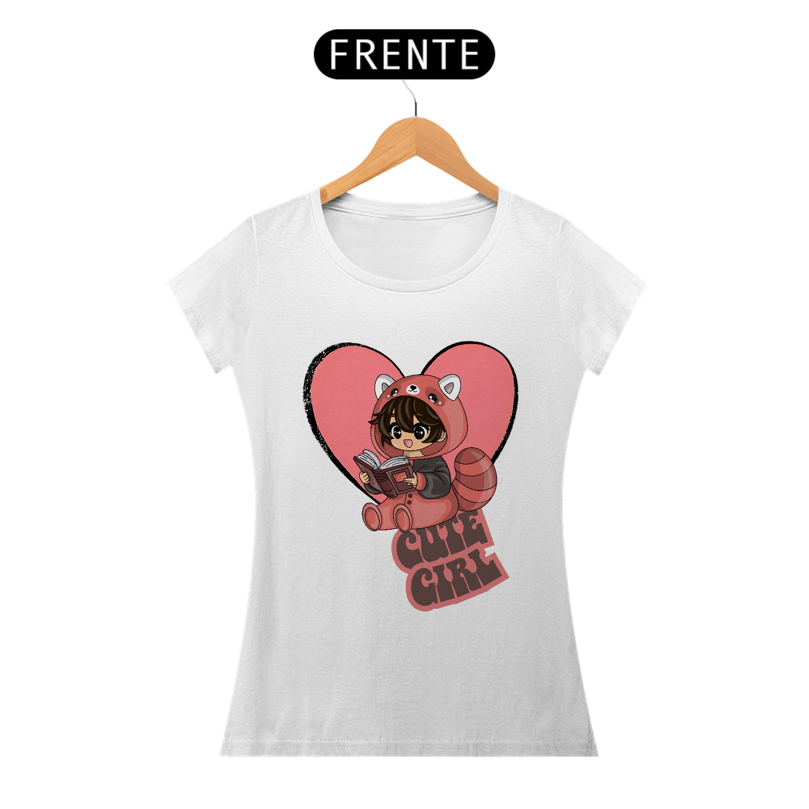 Camiseta feminina Cute Girl