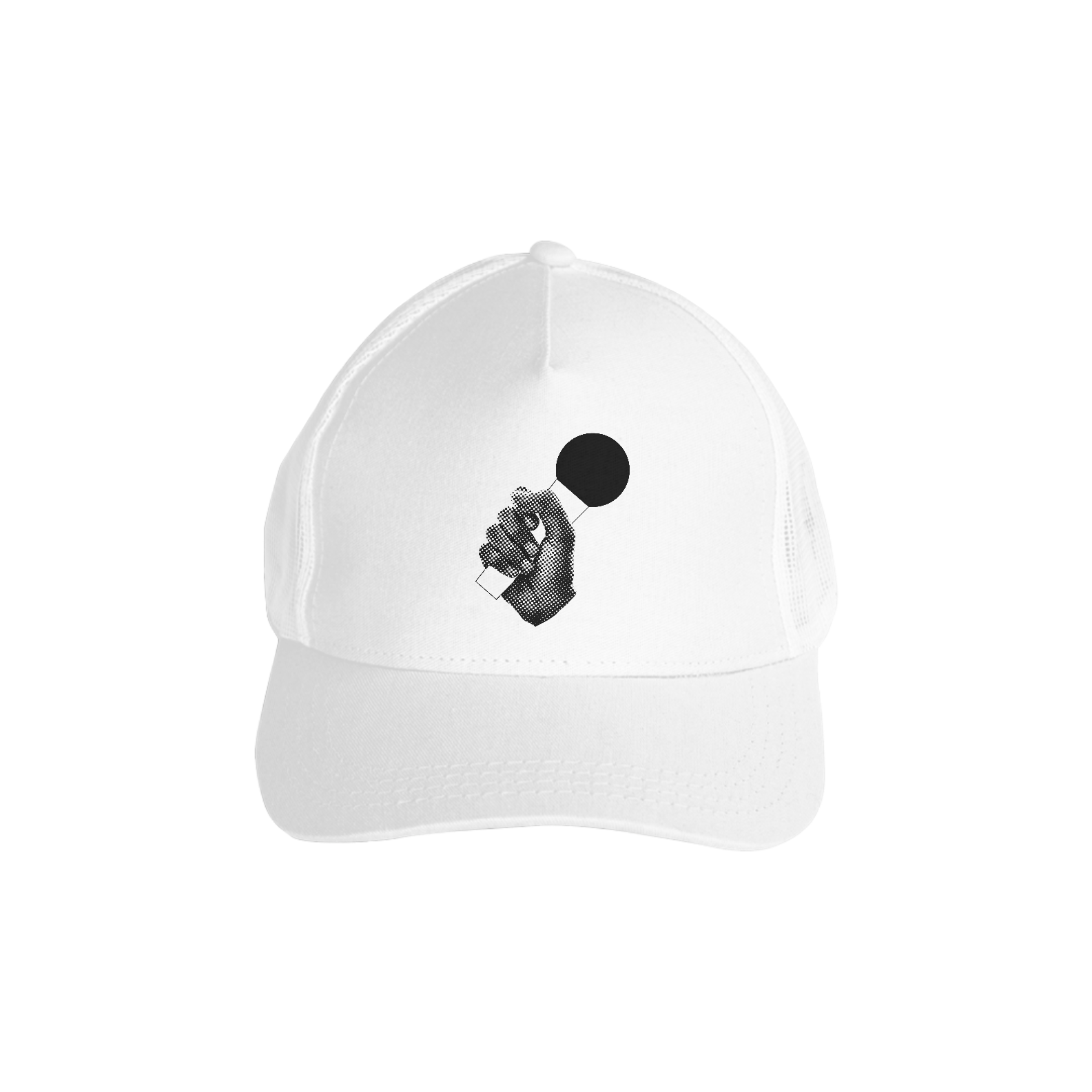 BONÉ AMERICANO MICROFONE - BRANCO