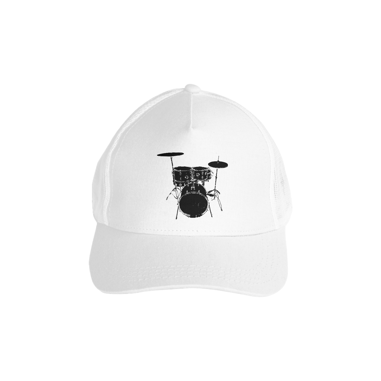 BONÉ AMERICANO BATERIA - BRANCO