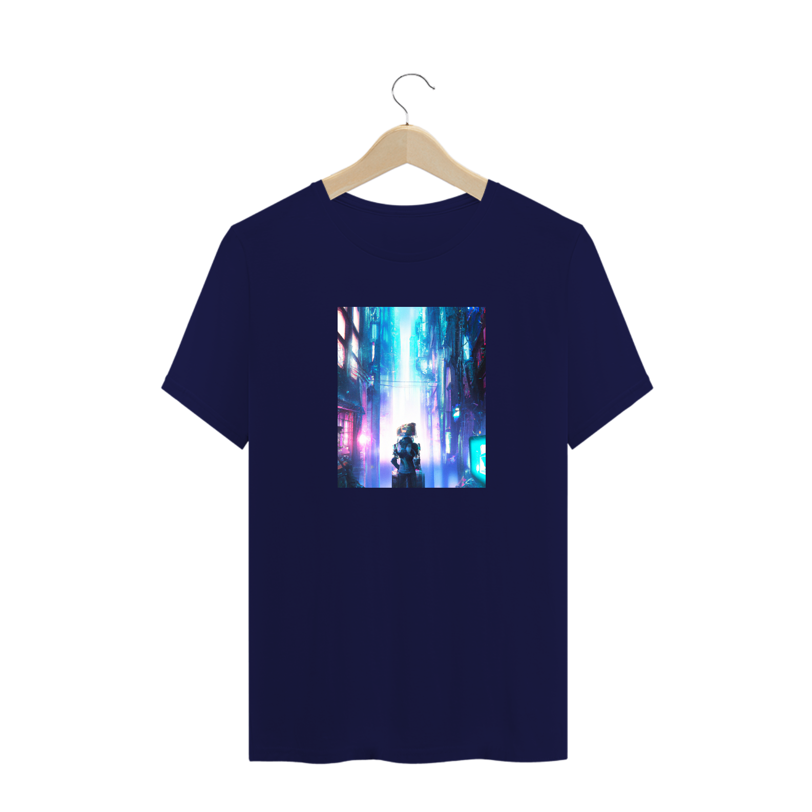 Nome do produto  Camiseta FRAGATA CYBERPUNK 003 - Azul-Marinho