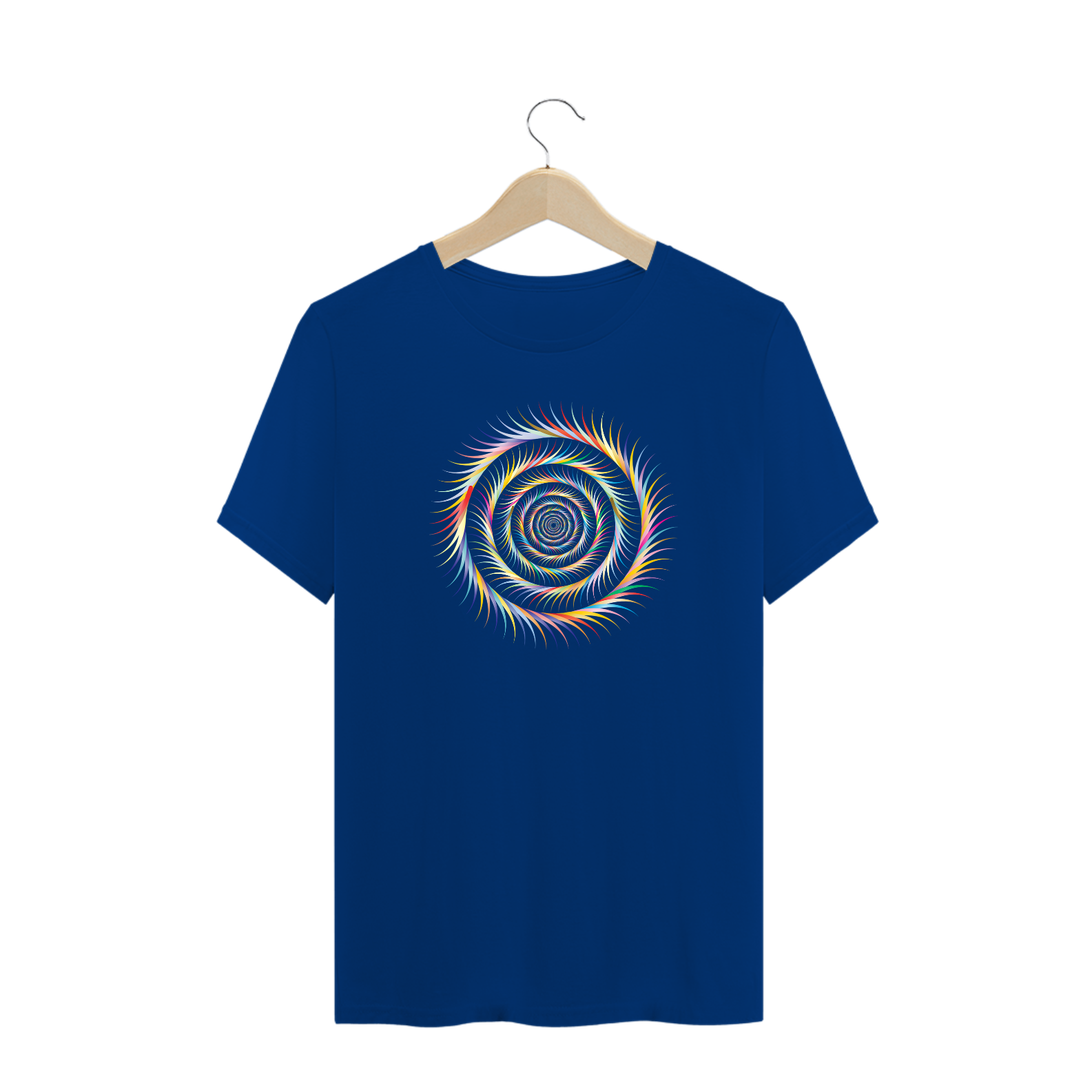 Nome do produto  Camiseta ESPIRAL VÓRTICE - Azul-Royal