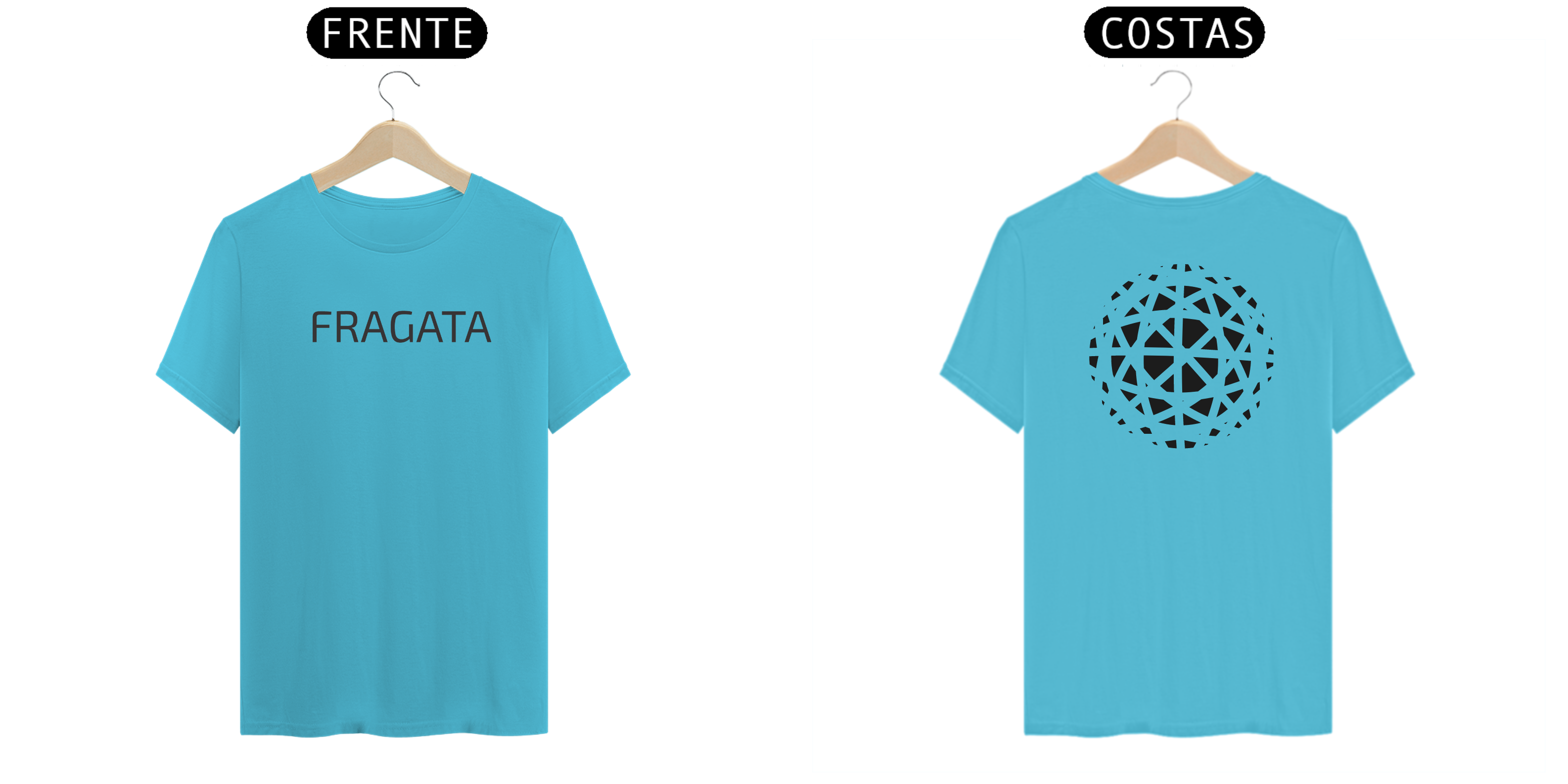 Camiseta FRAGATA MANDALA - Azul-Turquesa