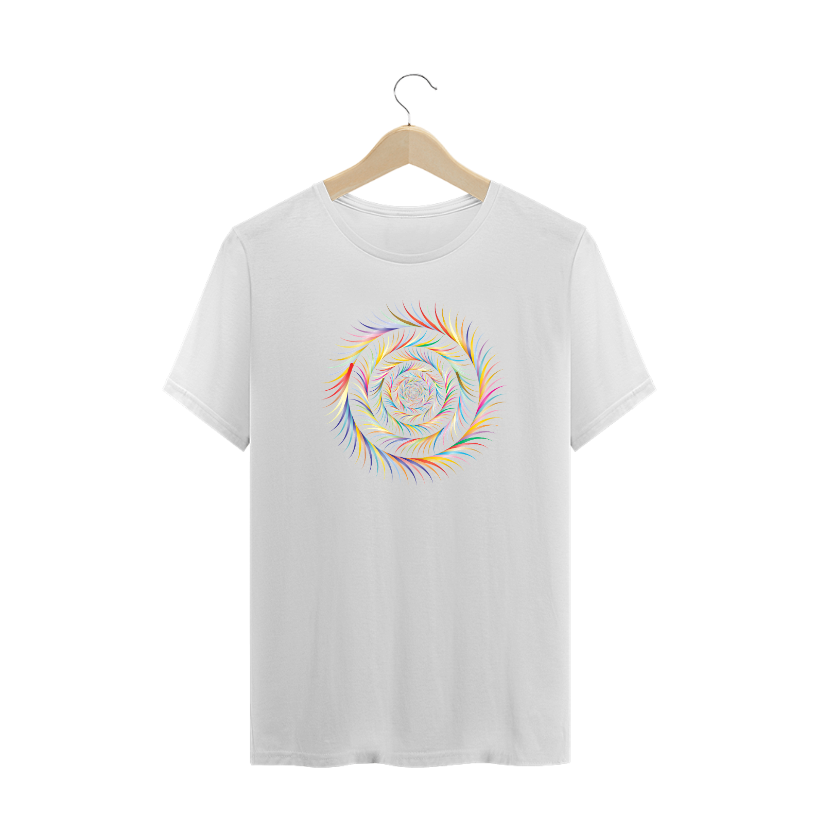 Nome do produto  Camiseta ESPIRAL VÓRTICE - Branca