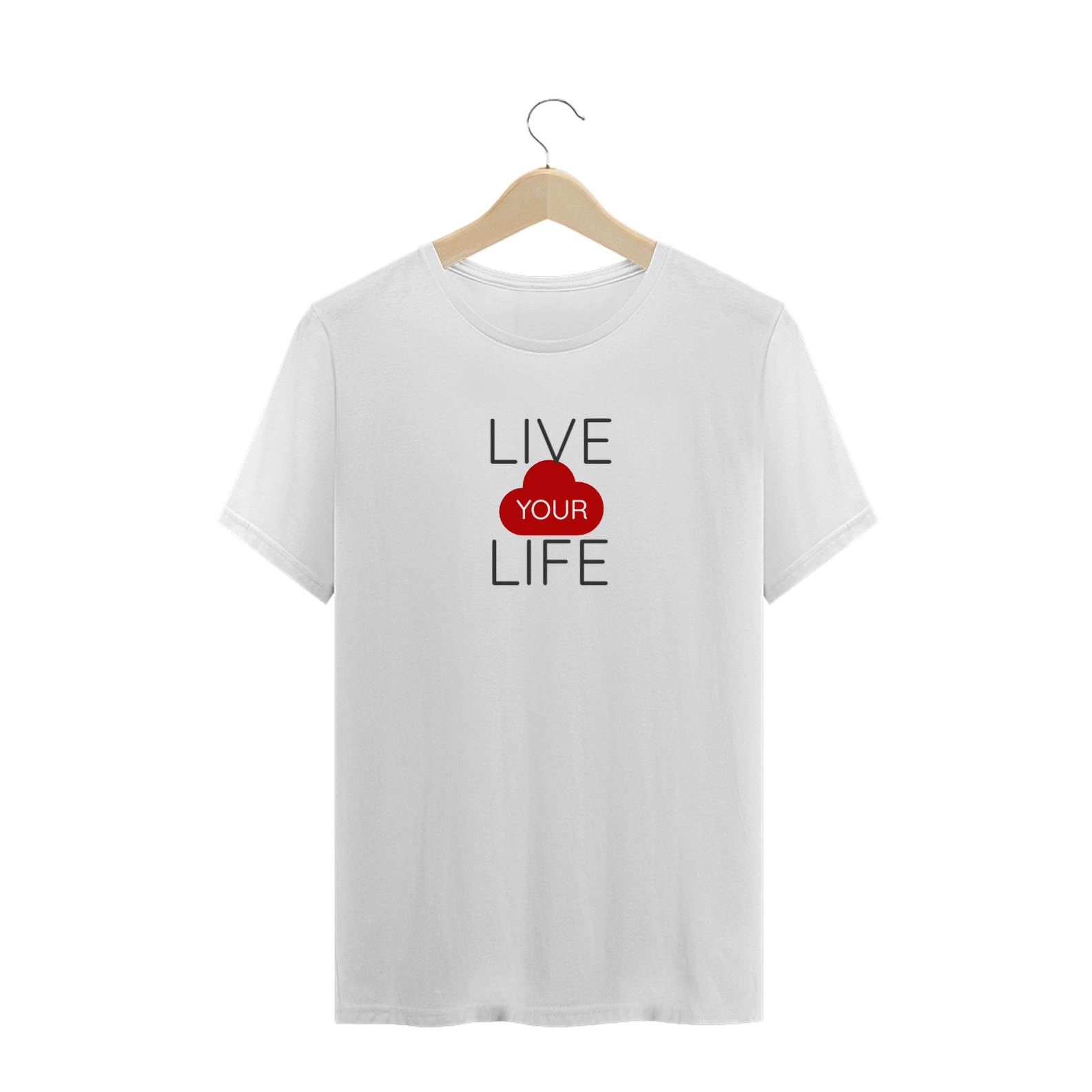Camiseta LIVE YOUR LIFE - Branca