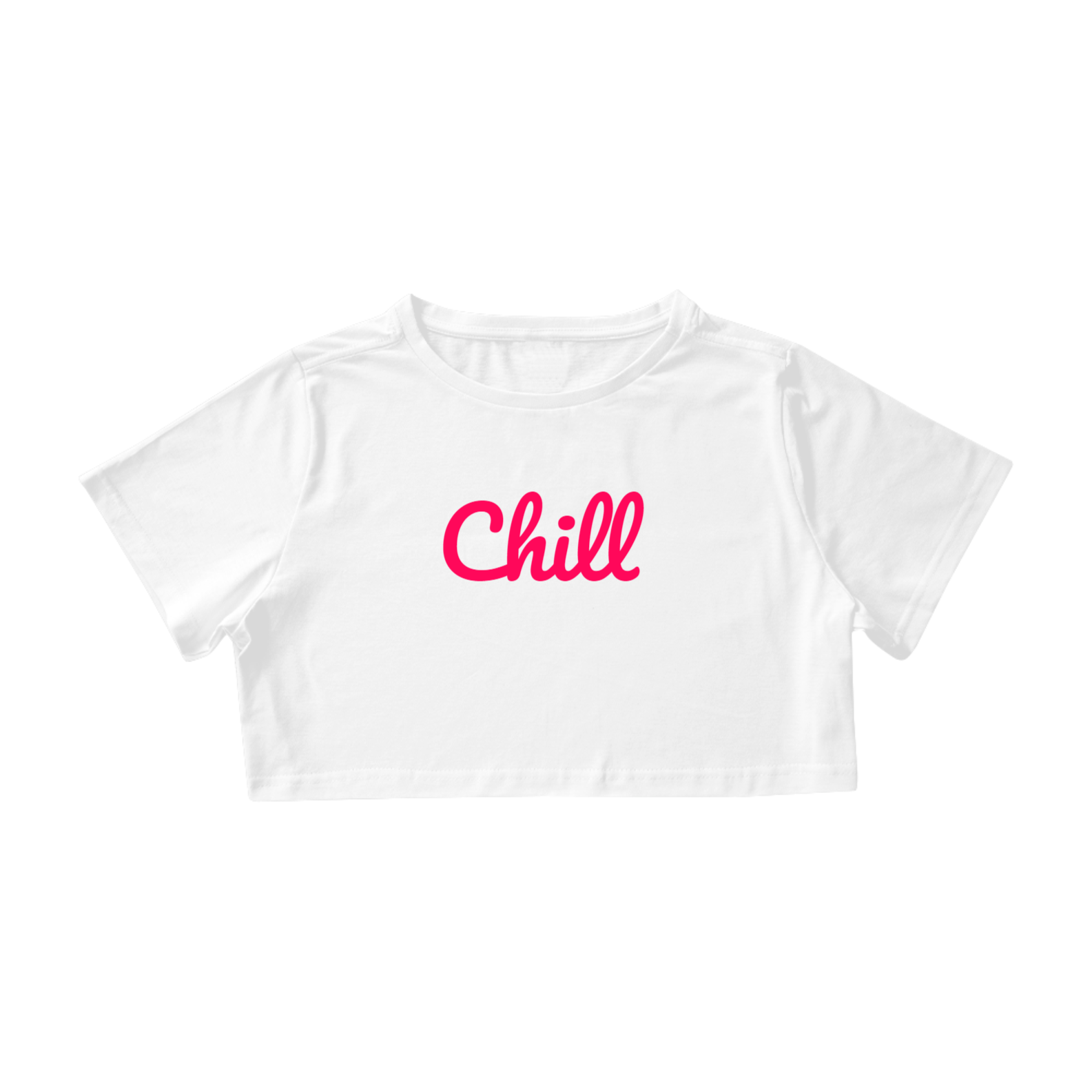 Nome do produto  Cropped FEMININO CHILL - Branca