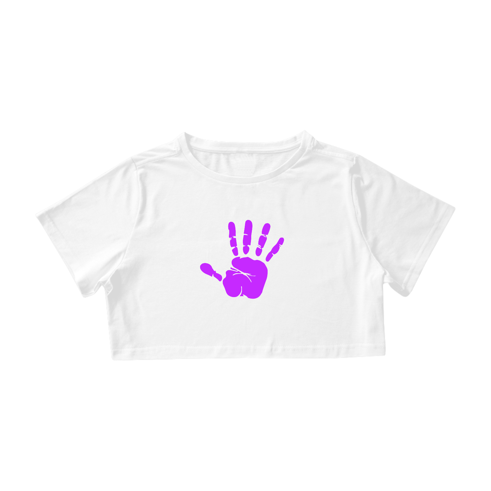 Nome do produto  Cropped HAND - Branca