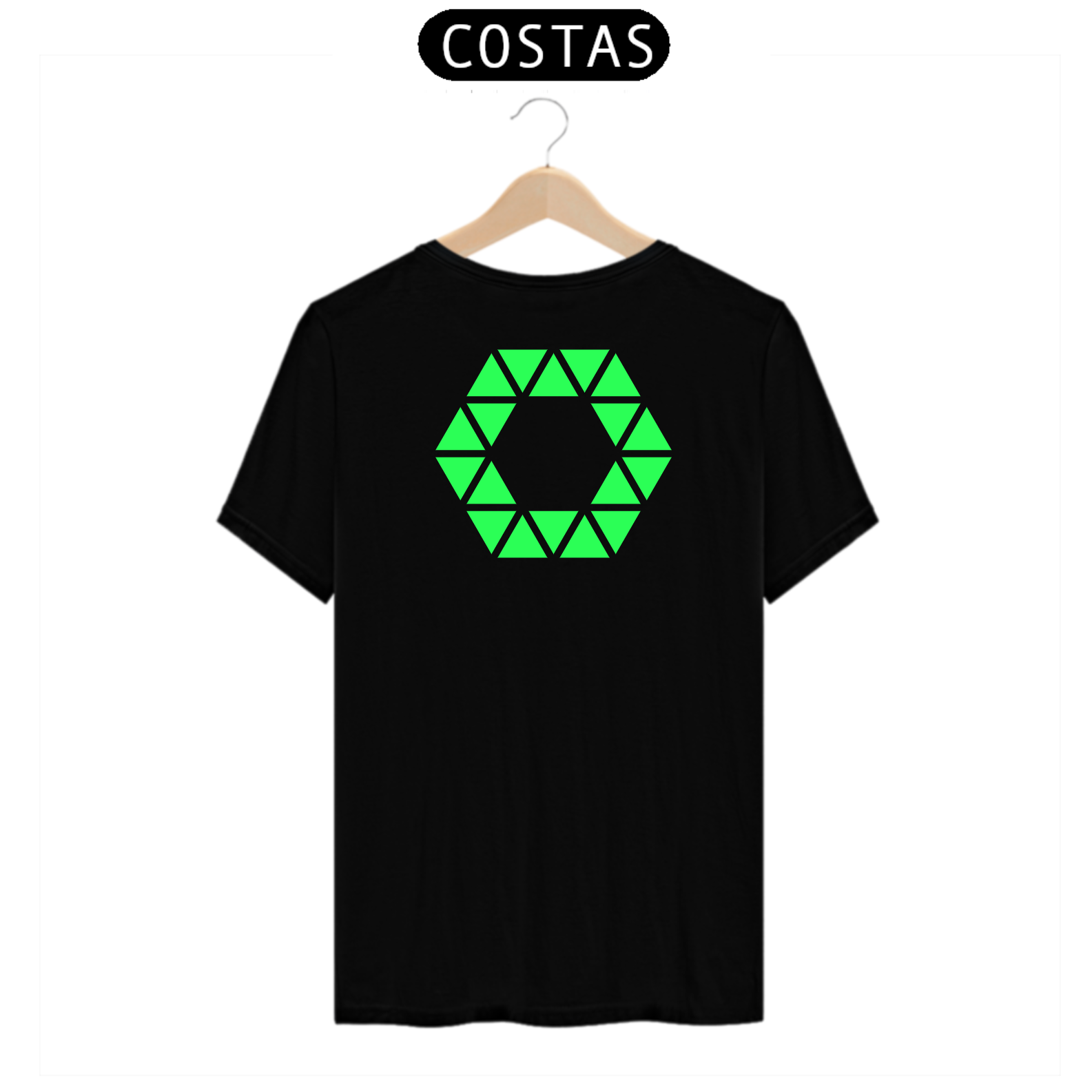 Nome do produto  Camiseta GEOMÉTRICO BACK - Preto