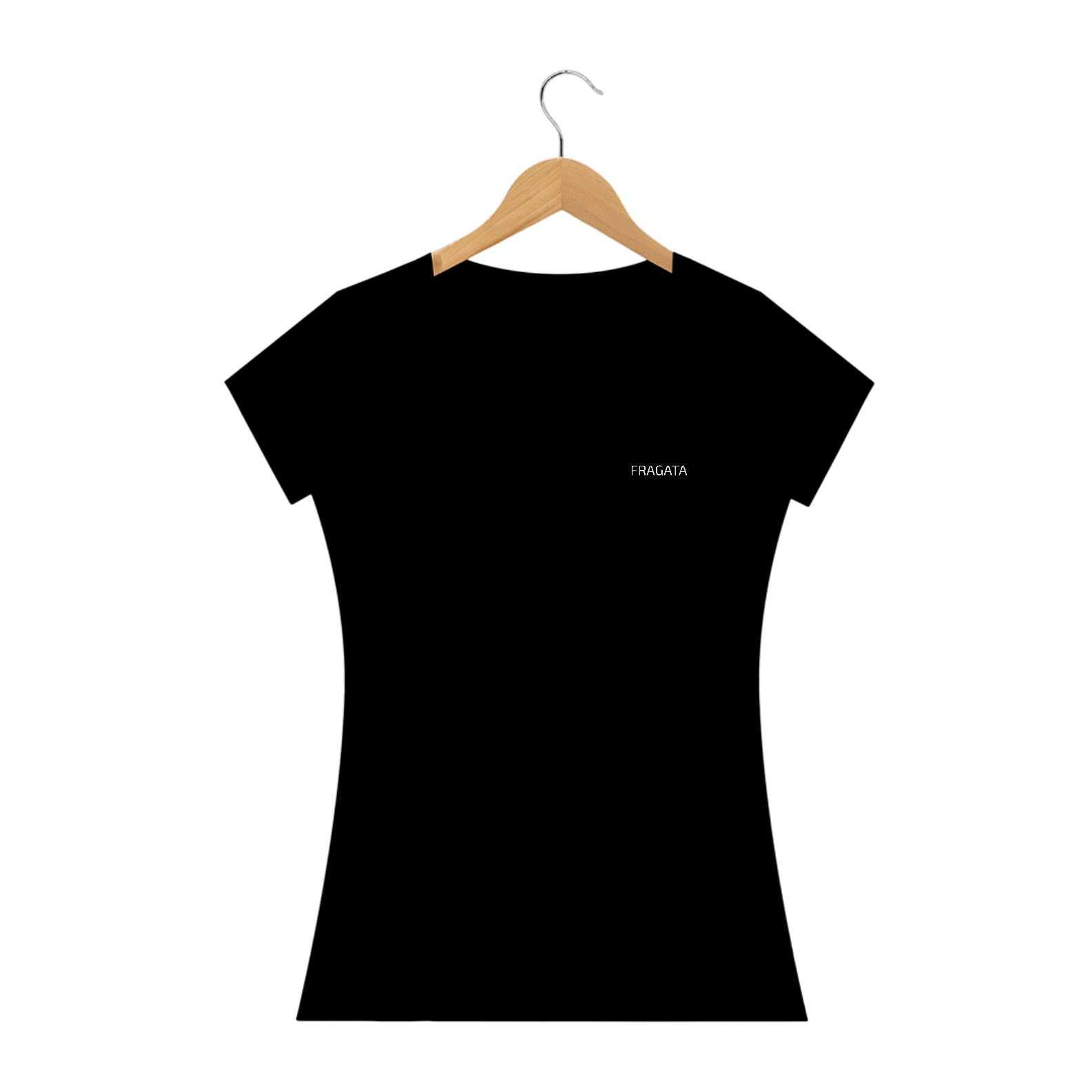 Camiseta FEMININA FRAGATA NAME - Preto