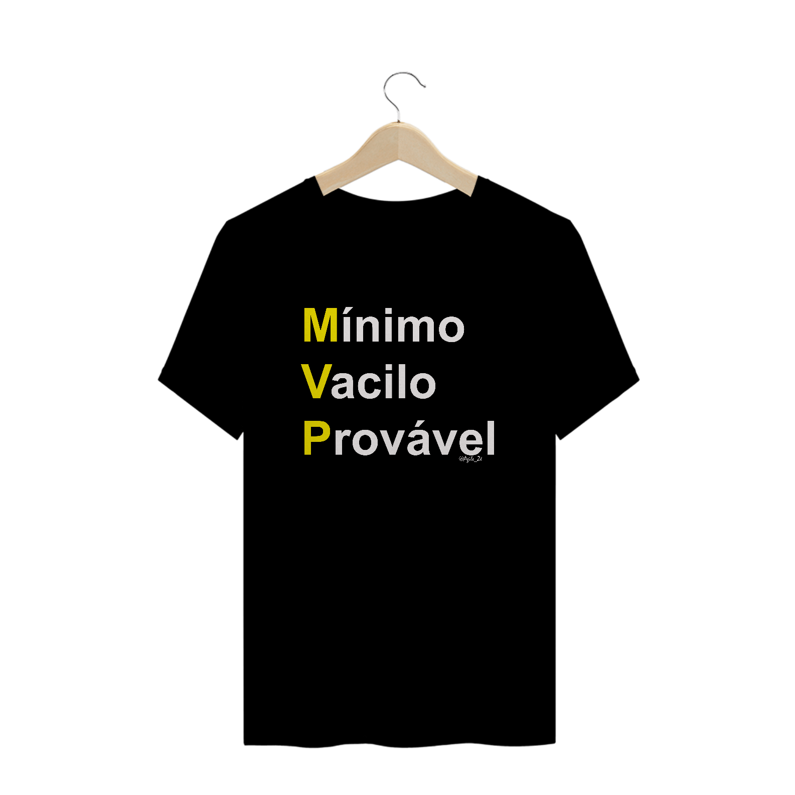 Nome do produto  Camiseta Prime Preta - MVP Mínimo Vacilo Provavel