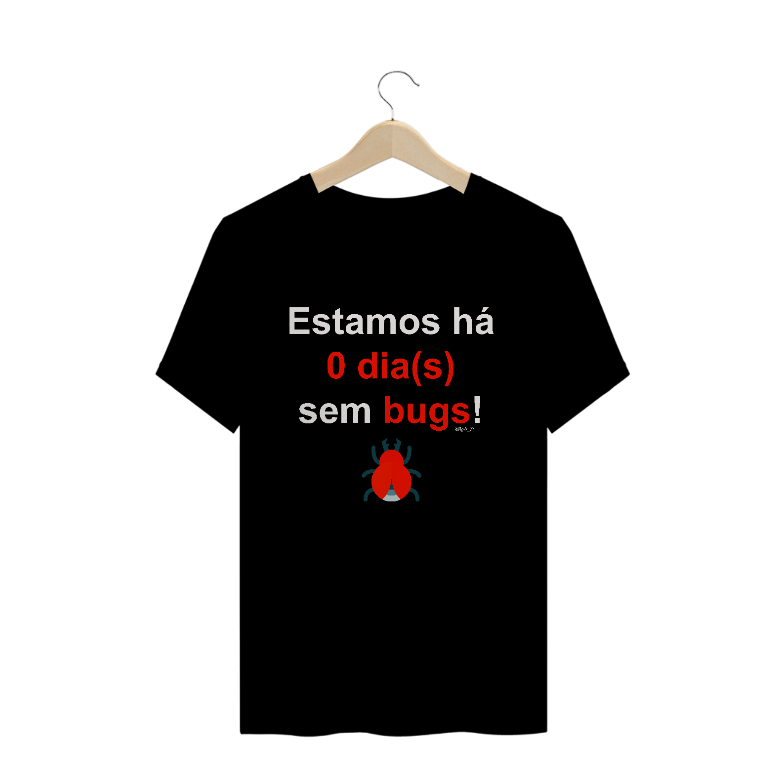 Nome do produto: Camiseta Prime Preta - Estamos há 0 dias sem bugs