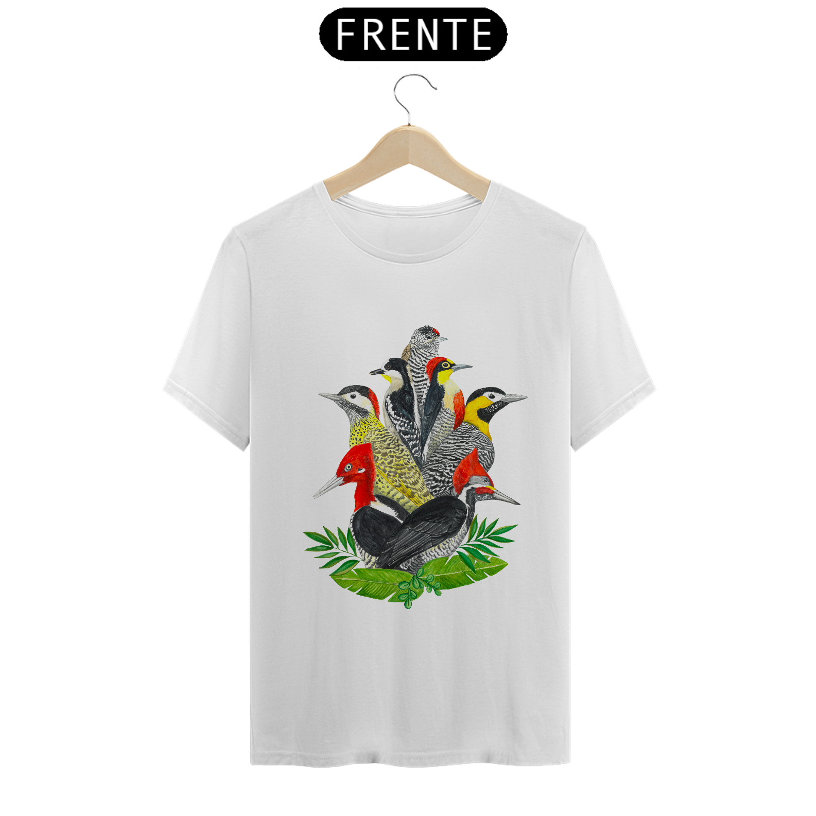 Camiseta | Família Picidae (pica-paus)