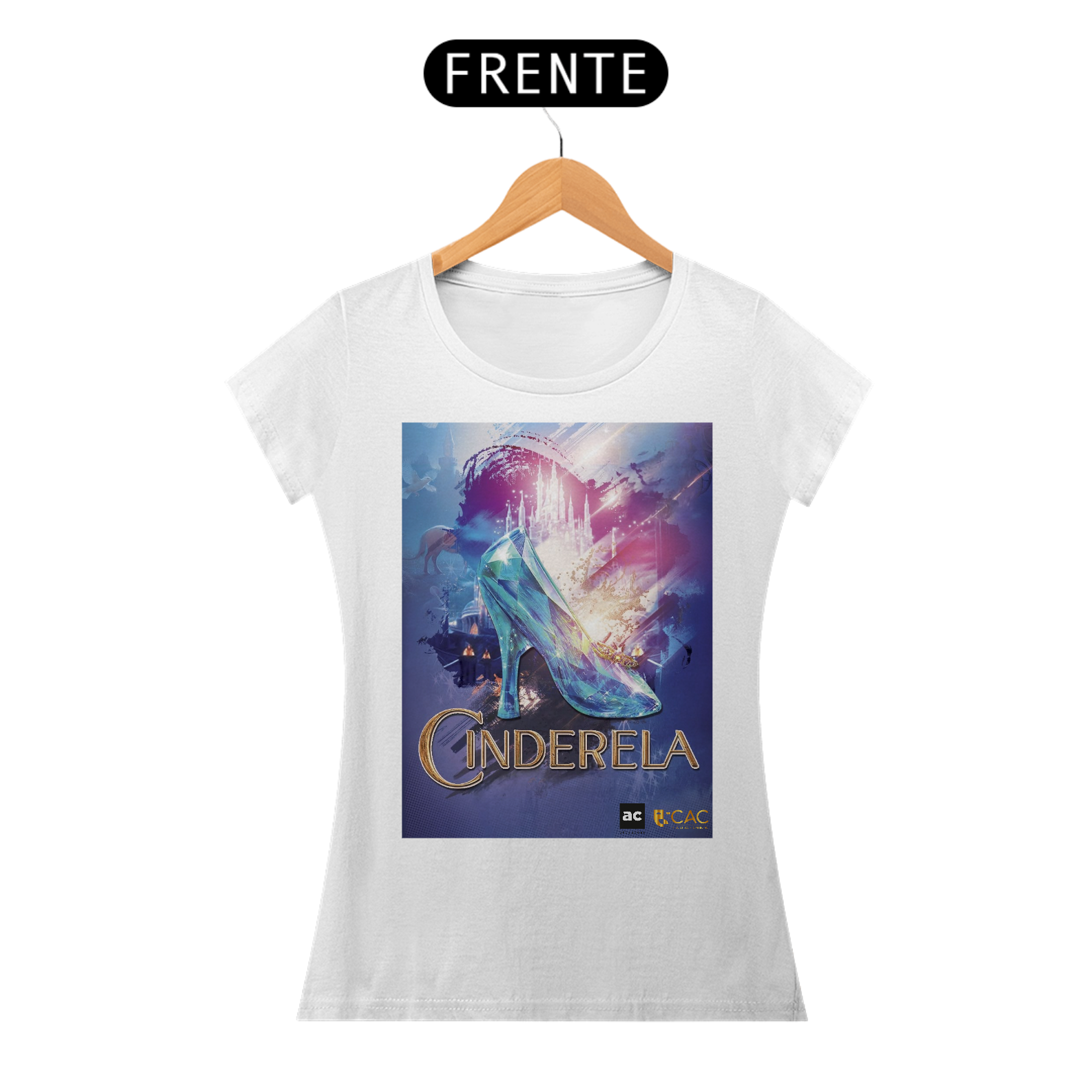 Nome do produto  Cinderela - Baby Look 