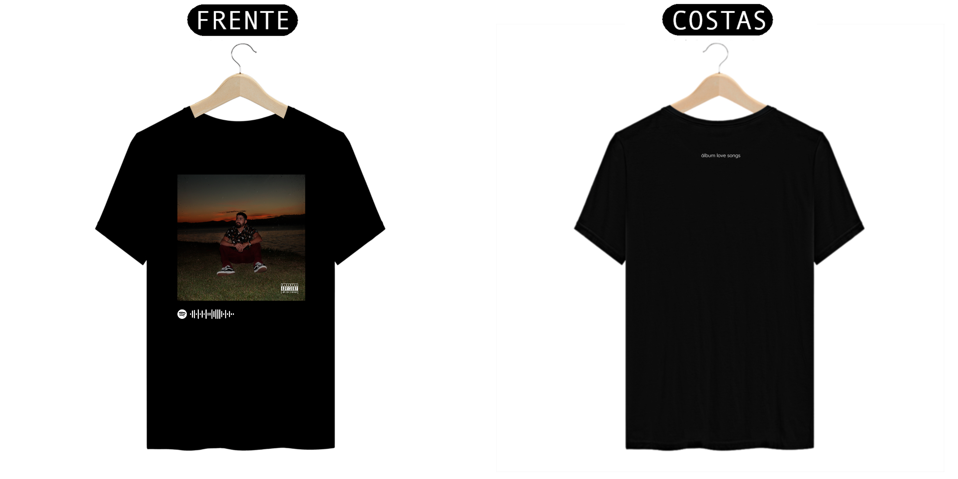 Nome do produto  Camiseta Álbum Love Songs por Mitor