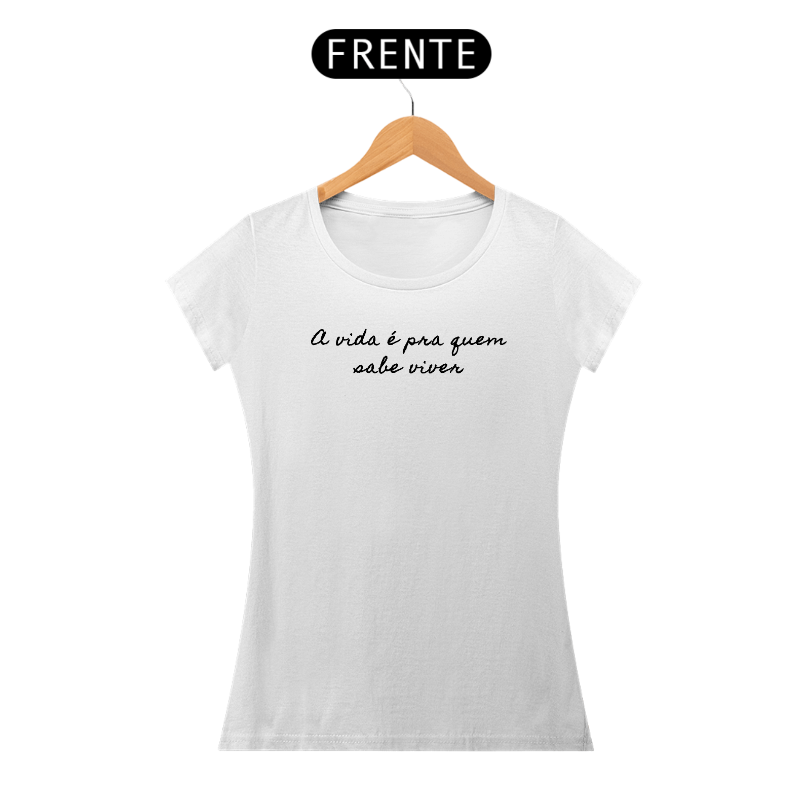 Nome do produto  A vida é pra quem sabe viver / Baby Long Prime Feminina Branca