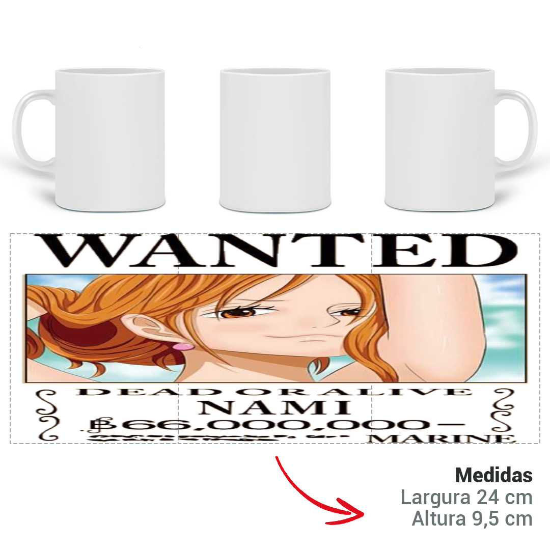 Nome do produto  Caneca Nami Wanted