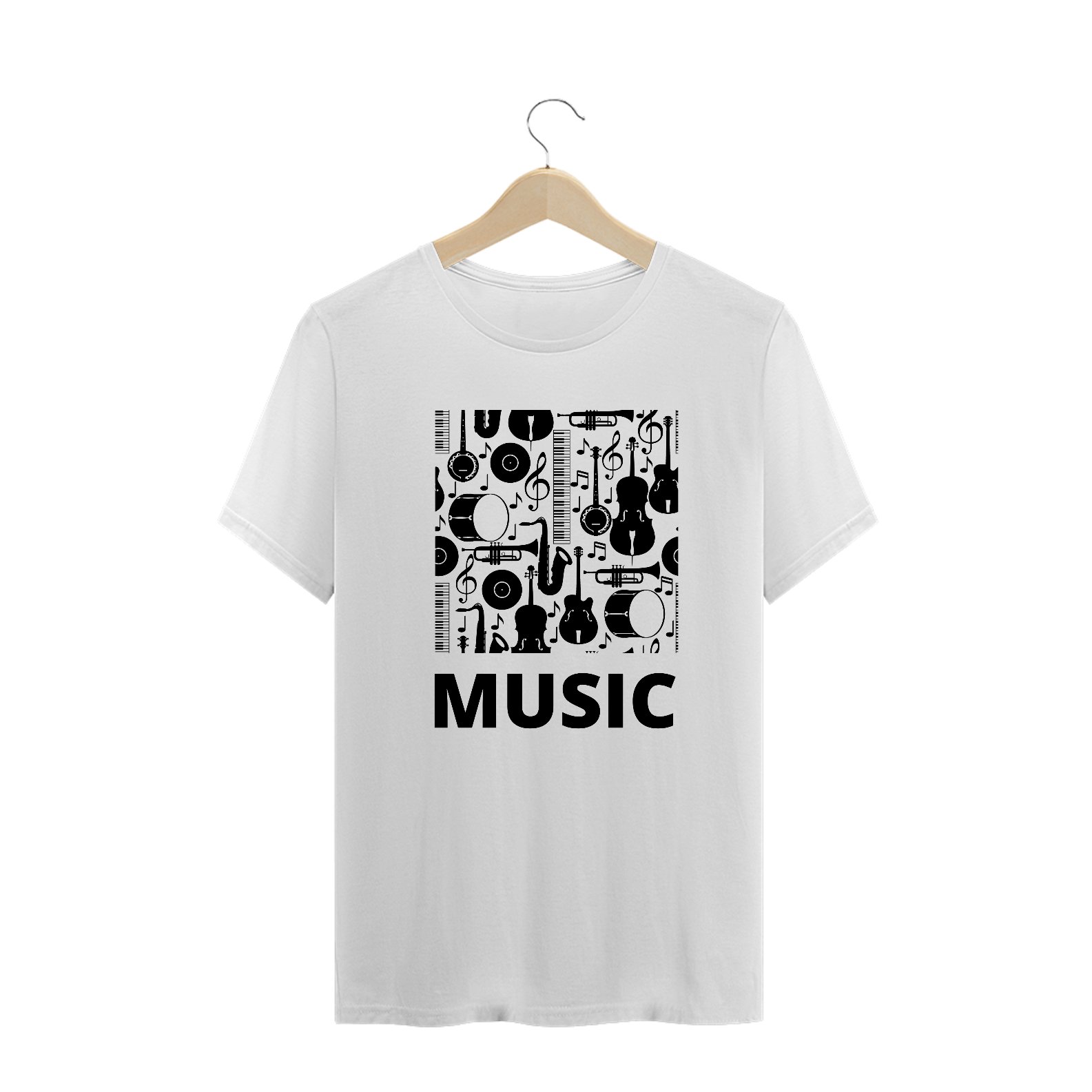Camiseta Music - Branca