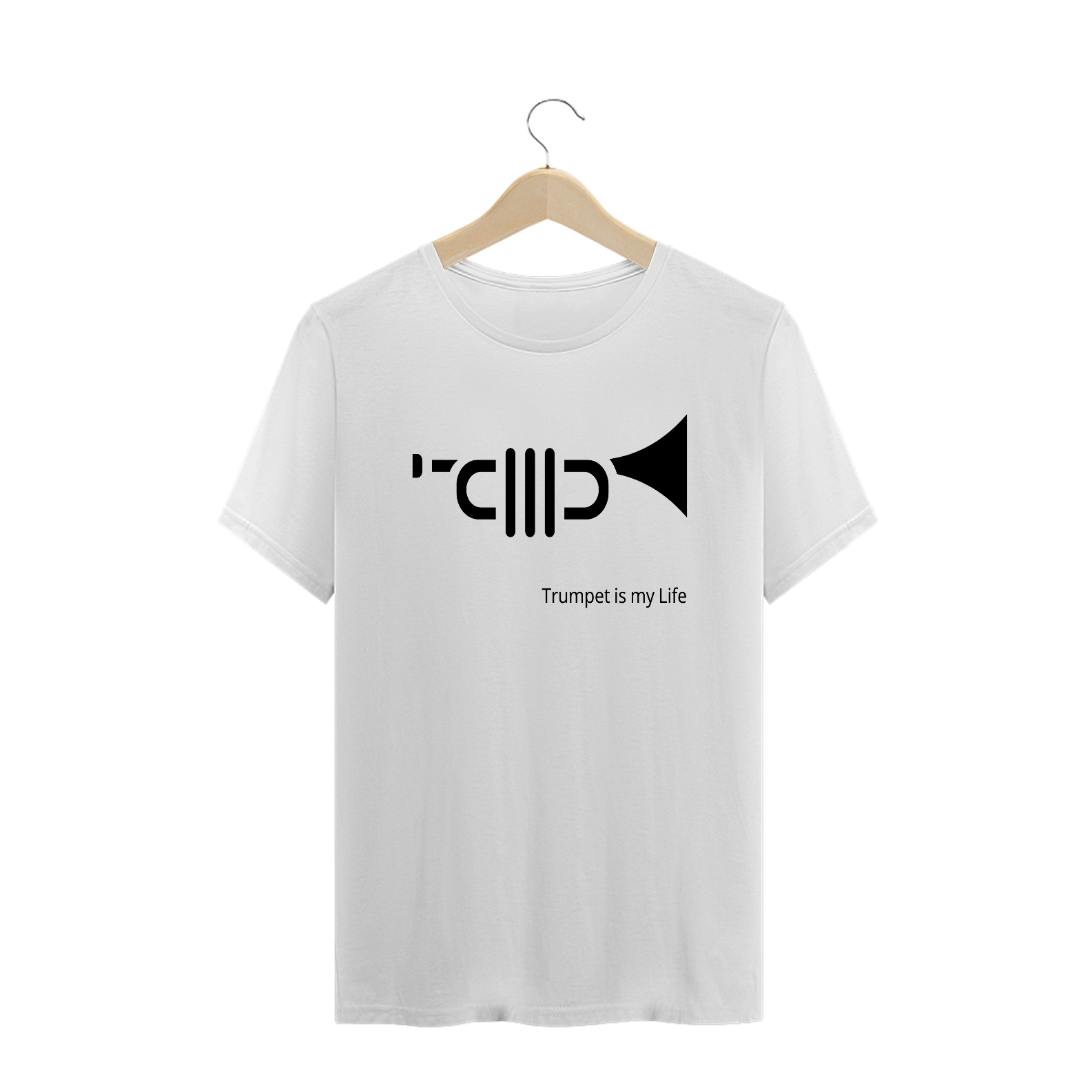 Camiseta - Trumpet is my life - Branca