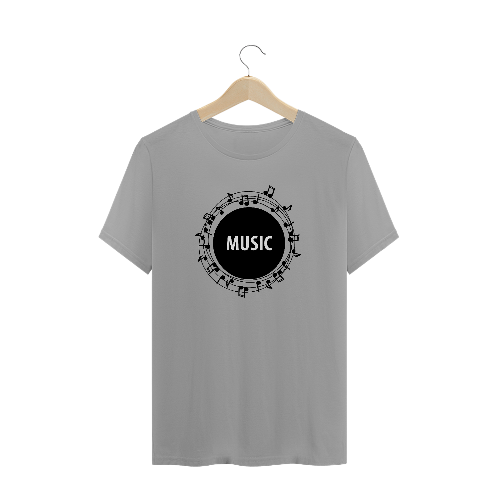 Camiseta Music circulo - várias cores
