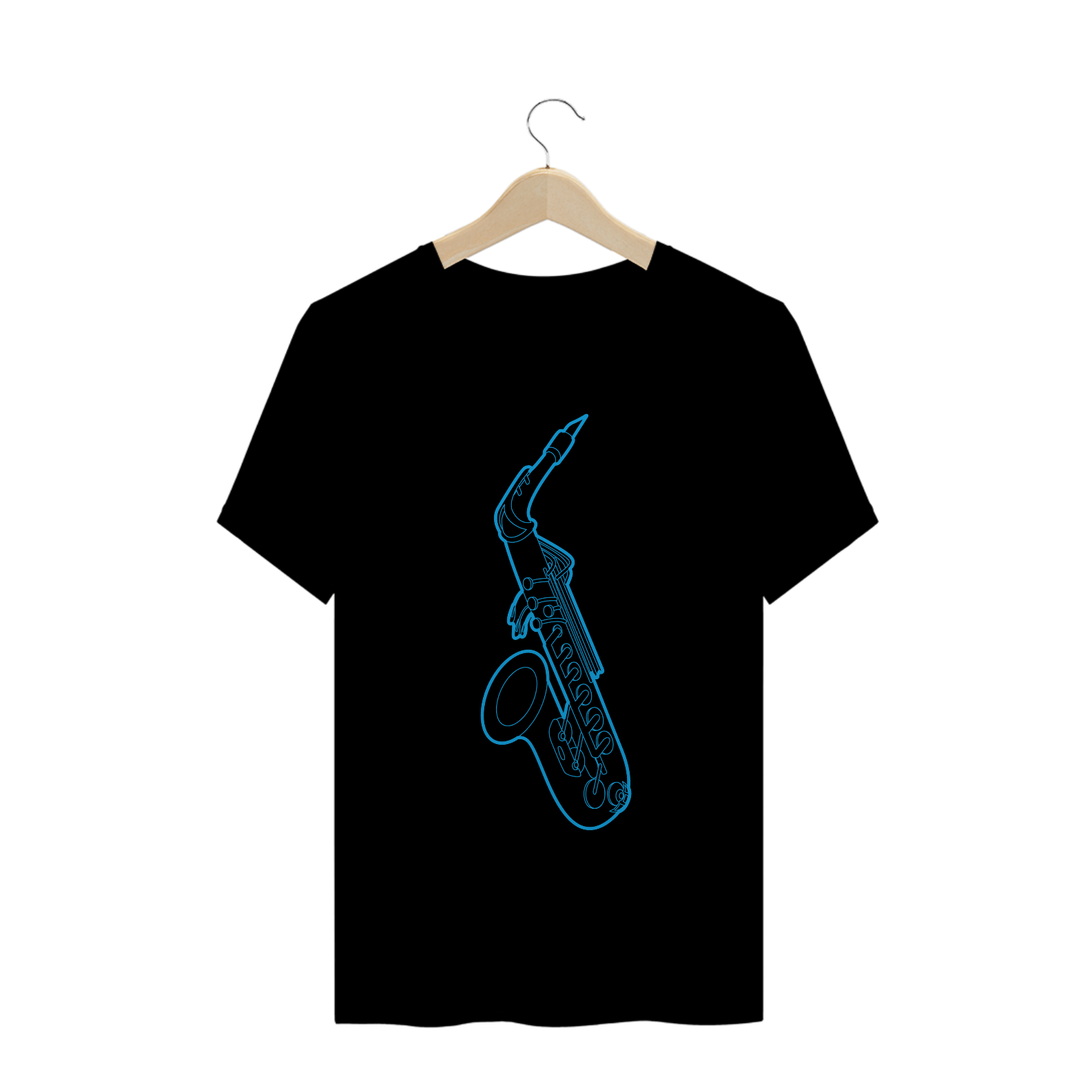 Camiseta sax azul