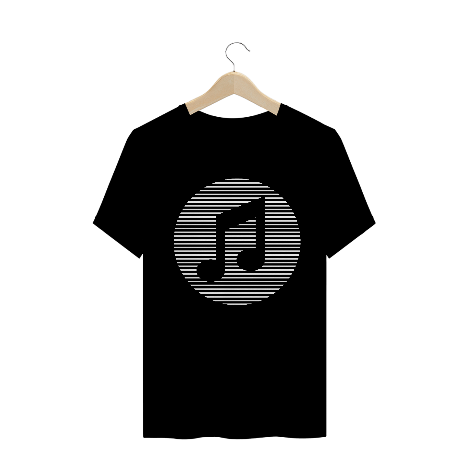 Camiseta colcheia preta