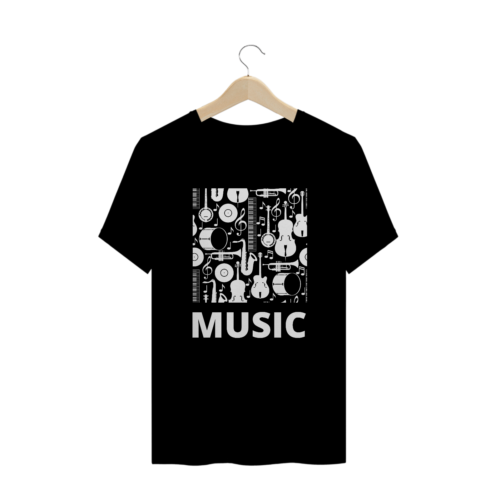Camiseta Music Preta