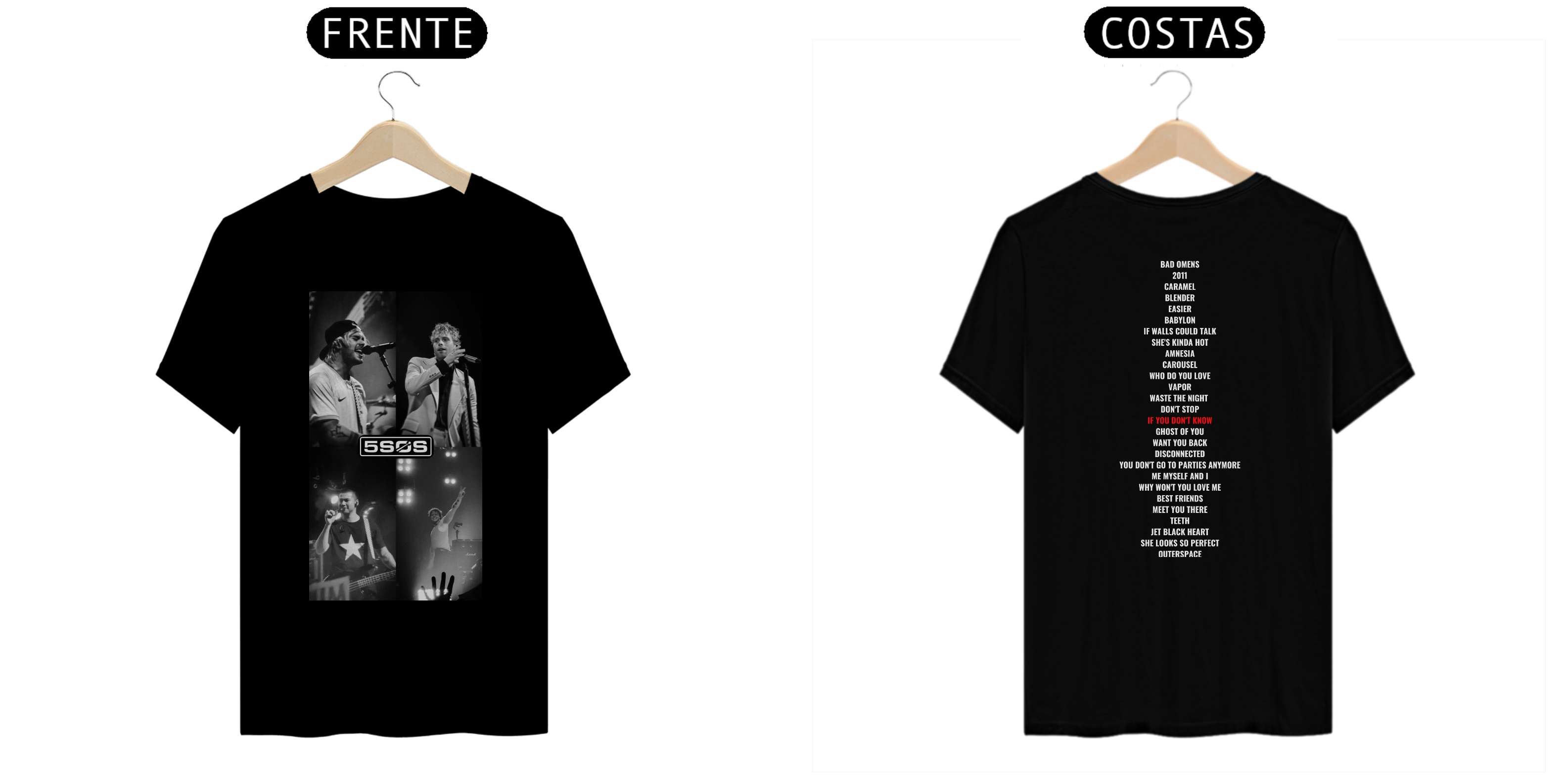 Camiseta 5sos