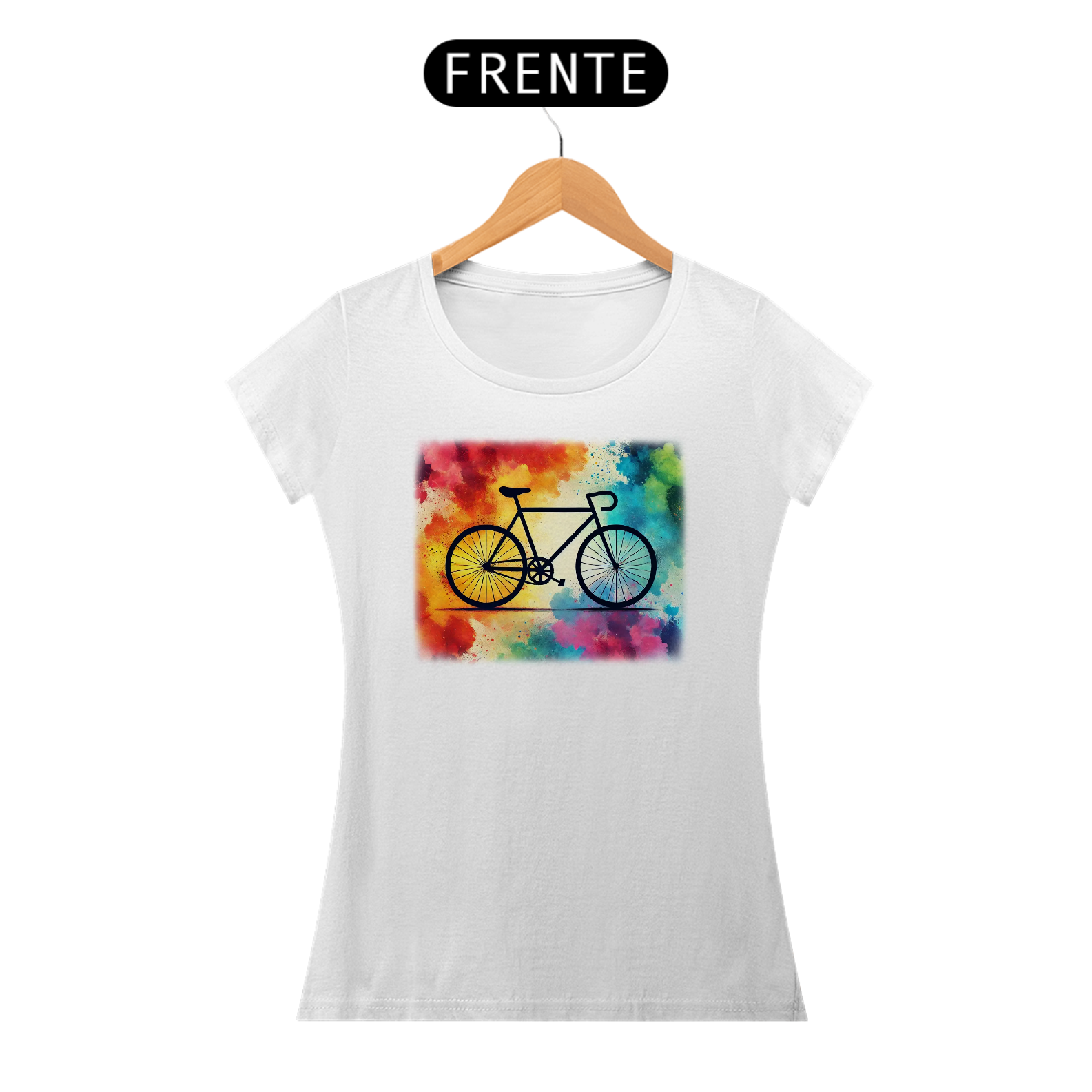 T SHIRT FEMININA LOVE BIKE 