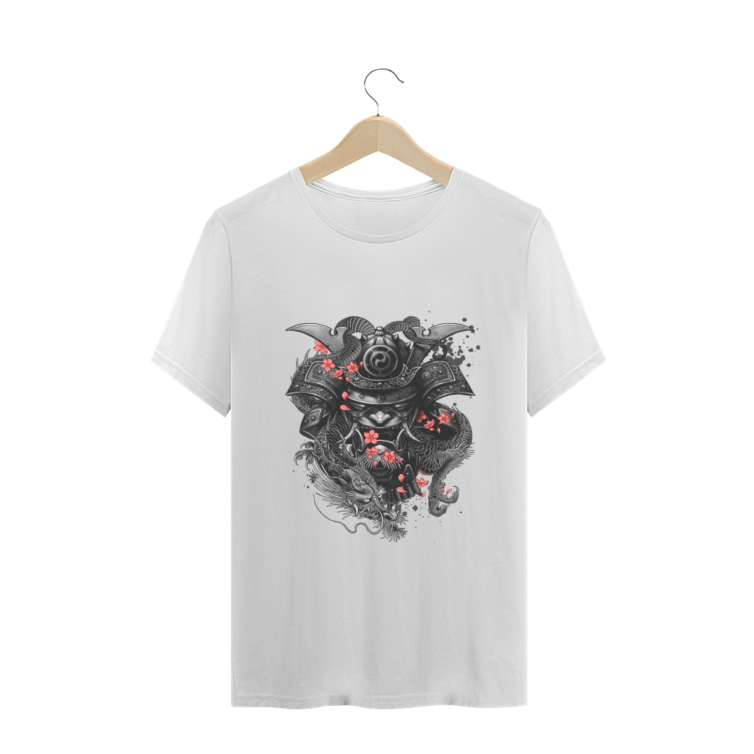 Nome do produto  Camiseta  tatuagem samurai