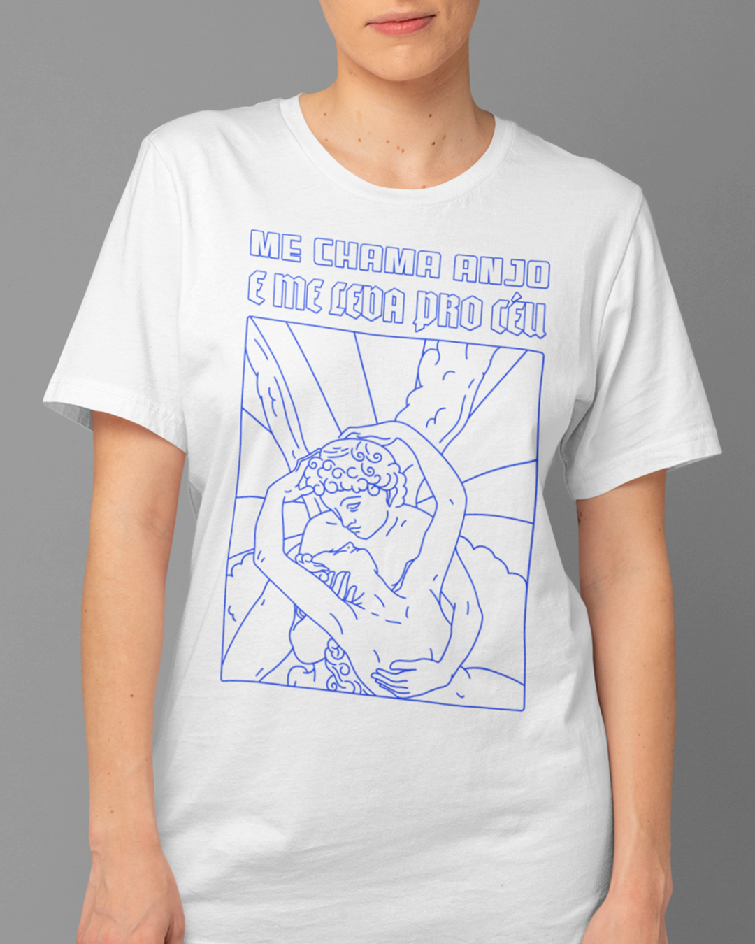 Nome do produto  Camiseta Me Leva Pro Céu