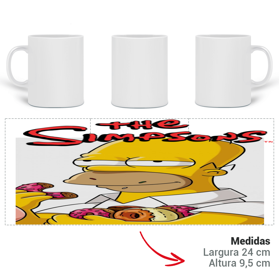 Nome do produto: Caneca Simpsons Hommer