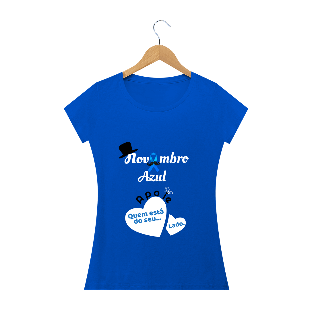 Nome do produto  Cam. FEM. Azul Novembro Azul