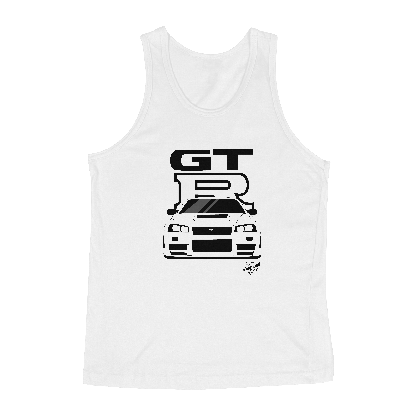 Camiseta Regata GTR R34 Branca