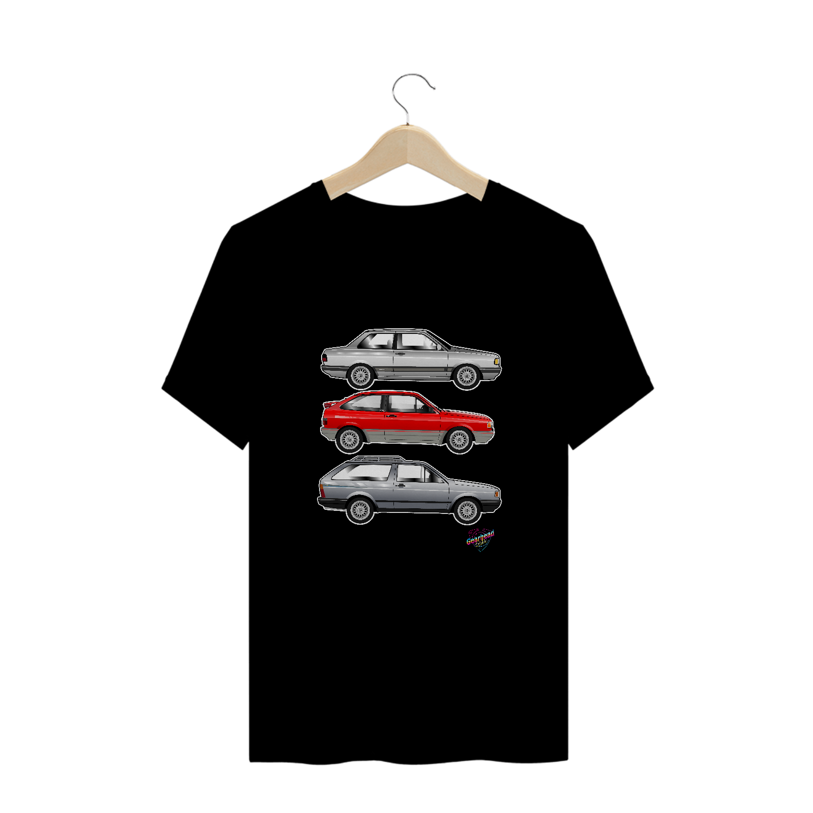 Camiseta Plus Size Volkswagen Quadrados Preta