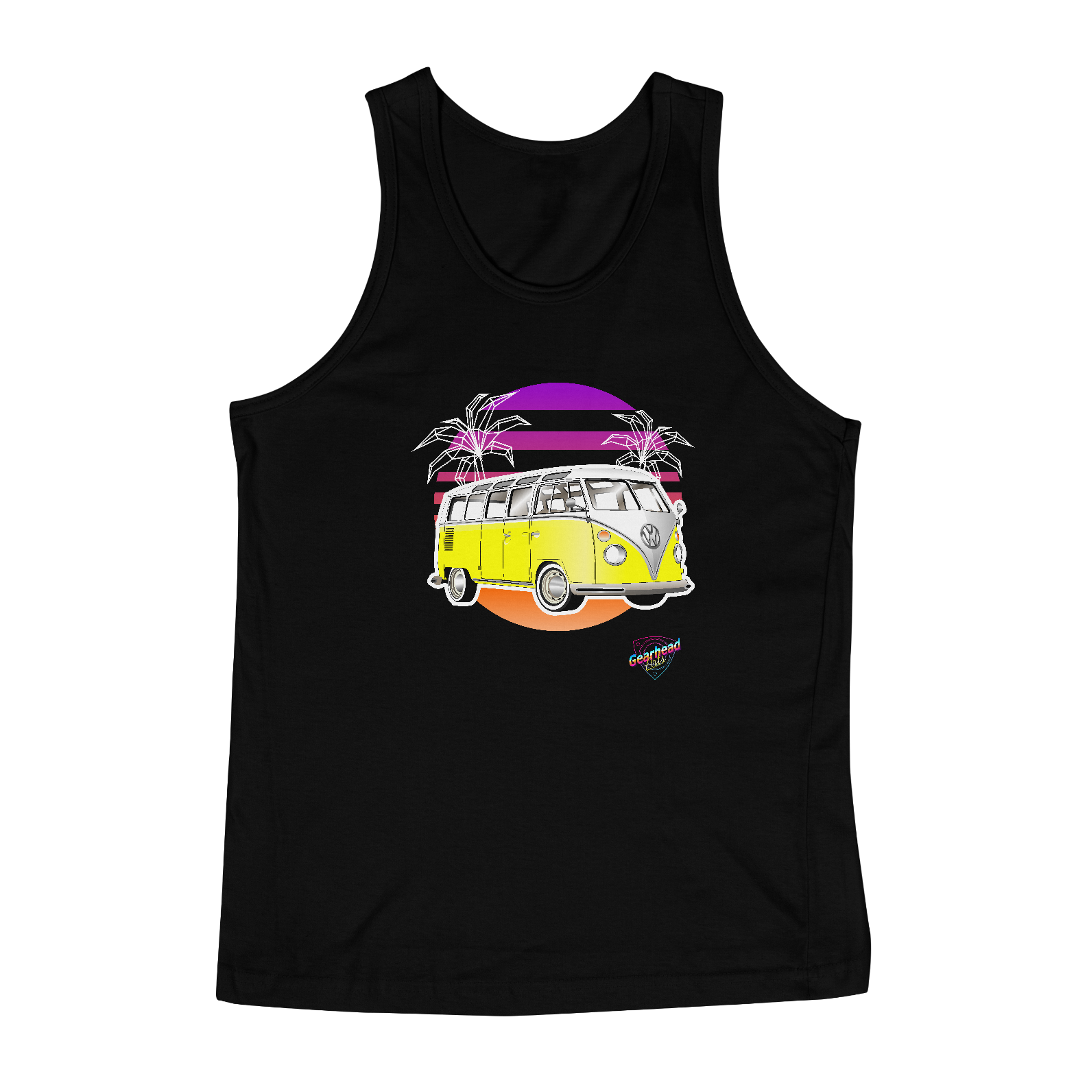Camiseta Regata Kombi Retro Vibes Preta