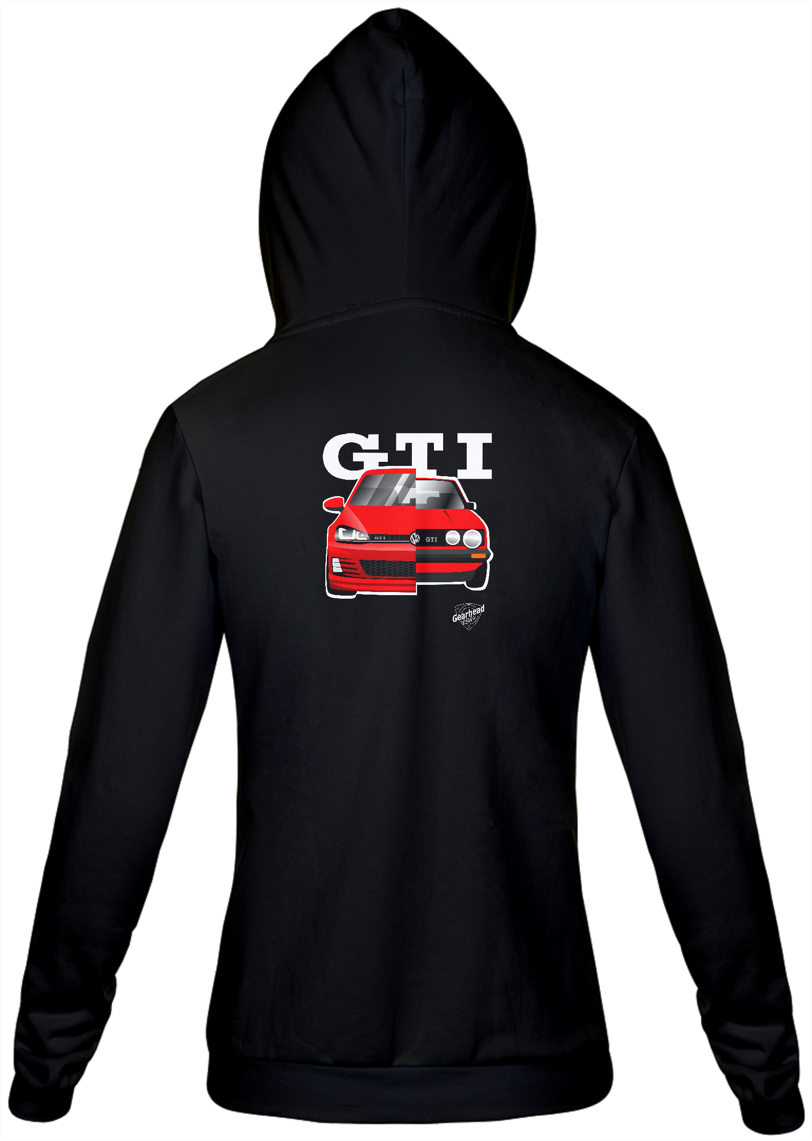 Moletom Unissex com Zíper Golf GTI Generations Preto