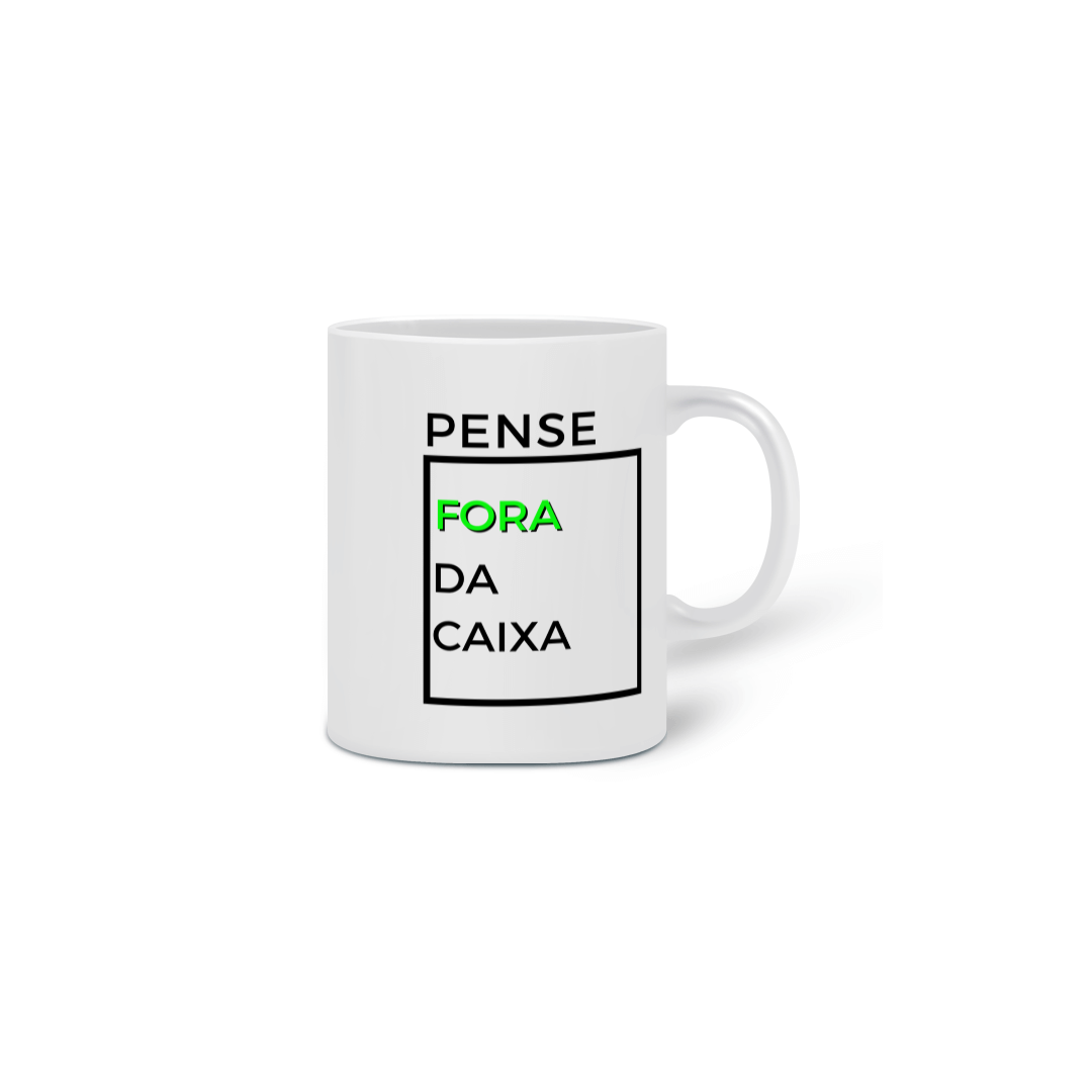 Nome do produto  Caneca - Pense Fora da Caixa