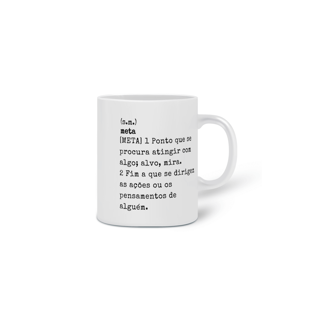Nome do produto  Caneca - Meta